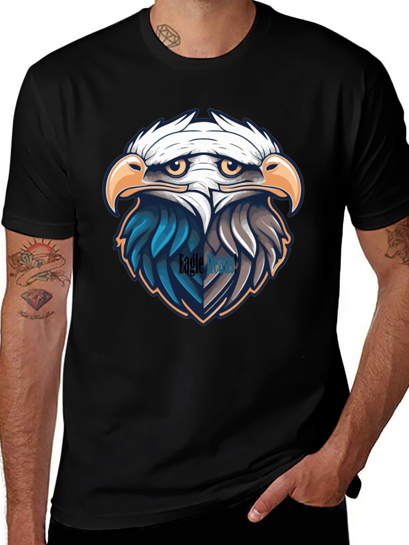 Men's Eagle Graphic Tee - Patriotic Design