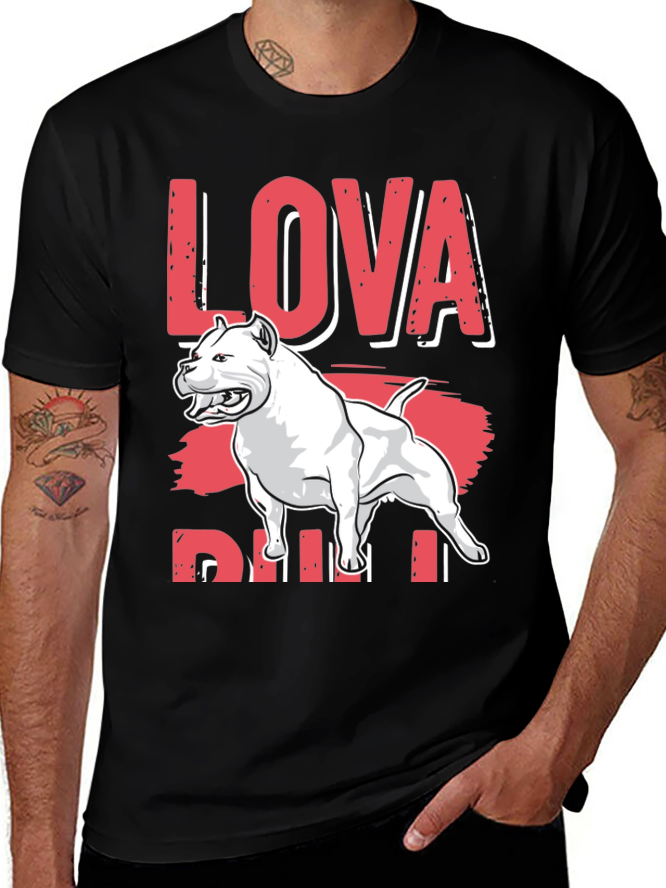 Variant 26 of Love Pit T-Shirt - Graphic Dog Tee