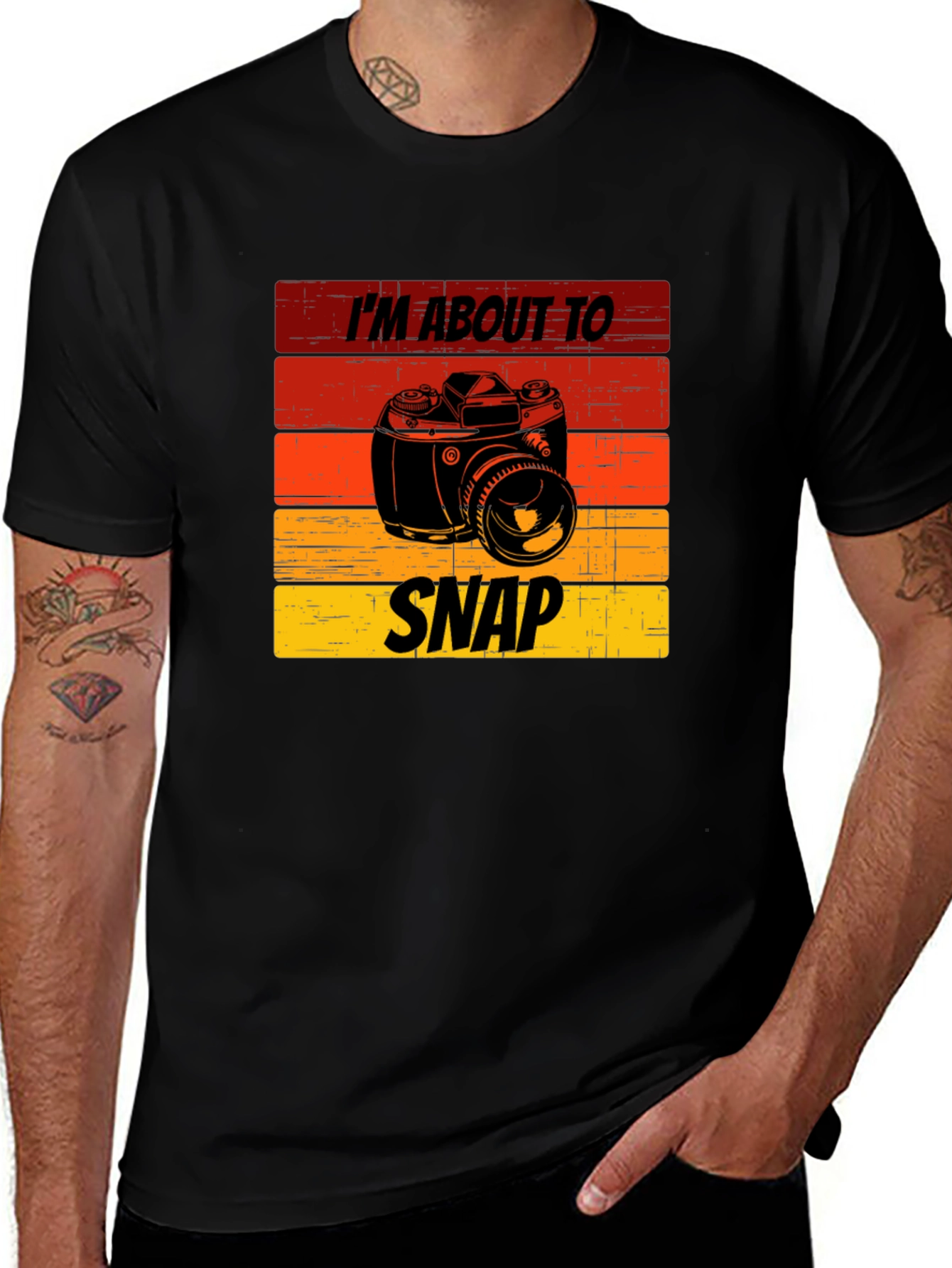 Variant 29 of I'm About To Snap Retro Camera T-Shirt