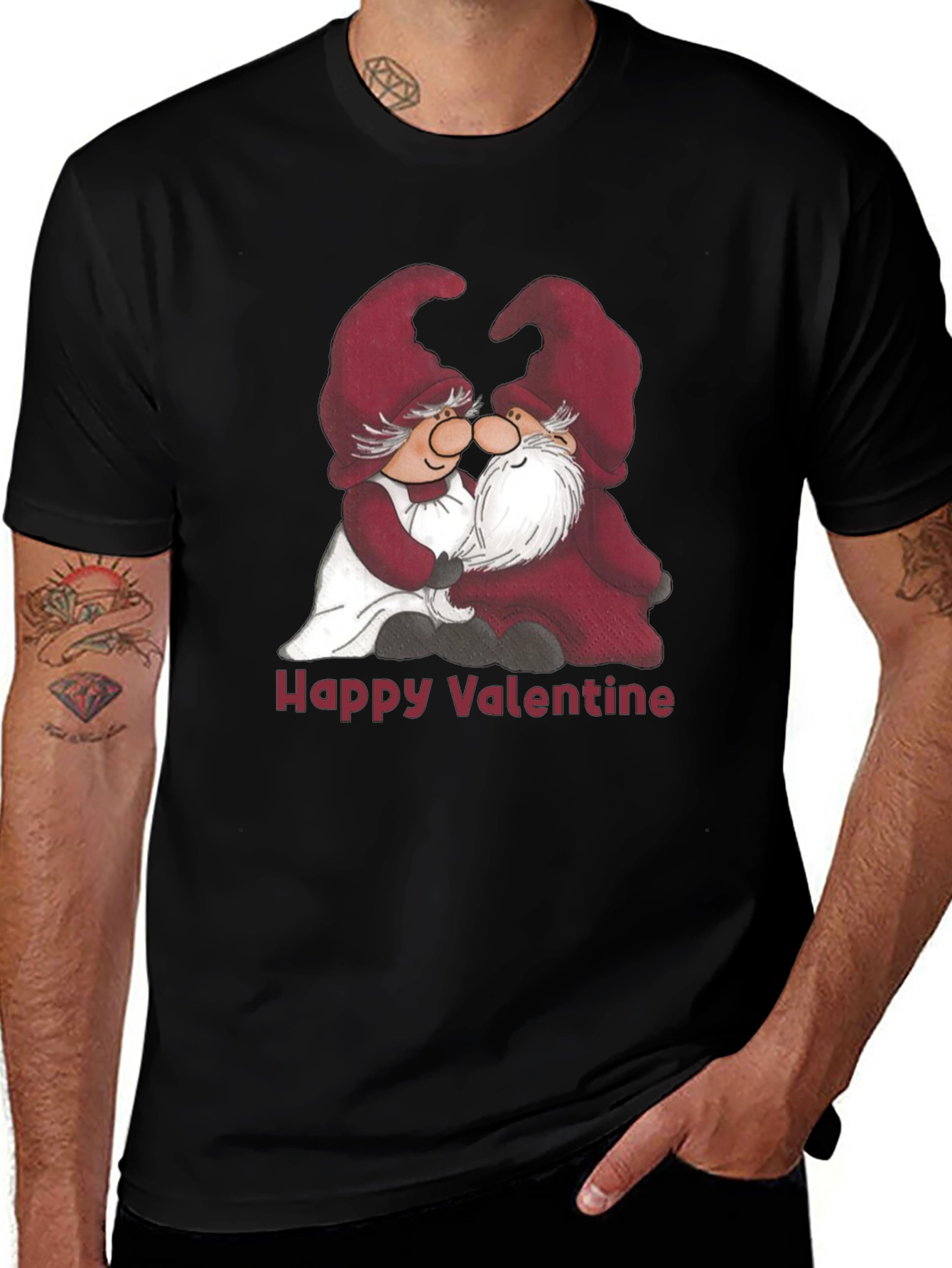 Variant 22 of Valentine's Day Gnome T-Shirt - Cute Couple Design