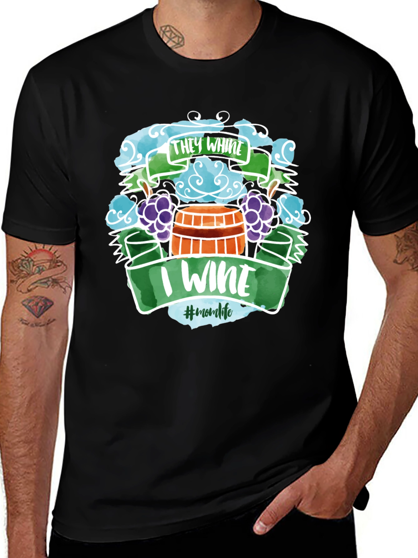 Variant 25 of They Whine, I Wine T-Shirt - Mom Life Humor