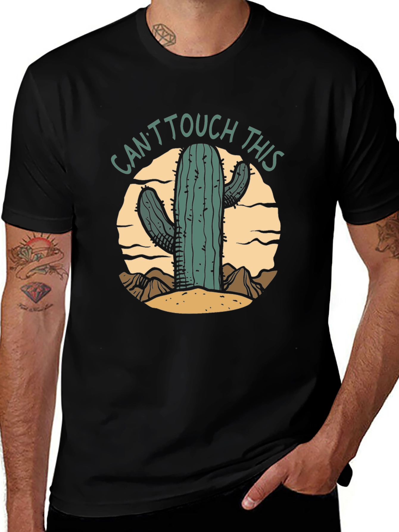 Variant 7 of Cactus Graphic Tee - Can't Touch This!