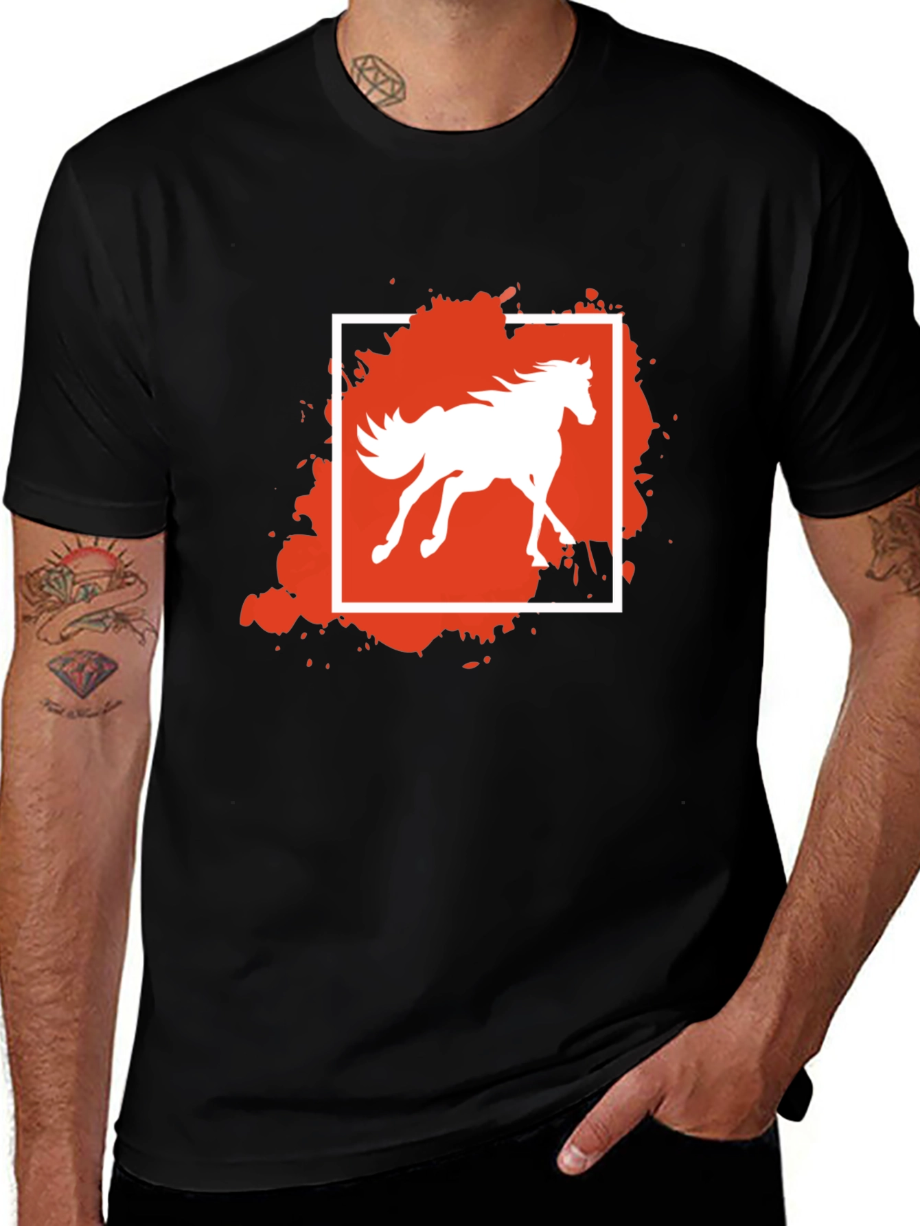 Variant 11 of Horse Graphic T-Shirt - Stylish & Unique Design