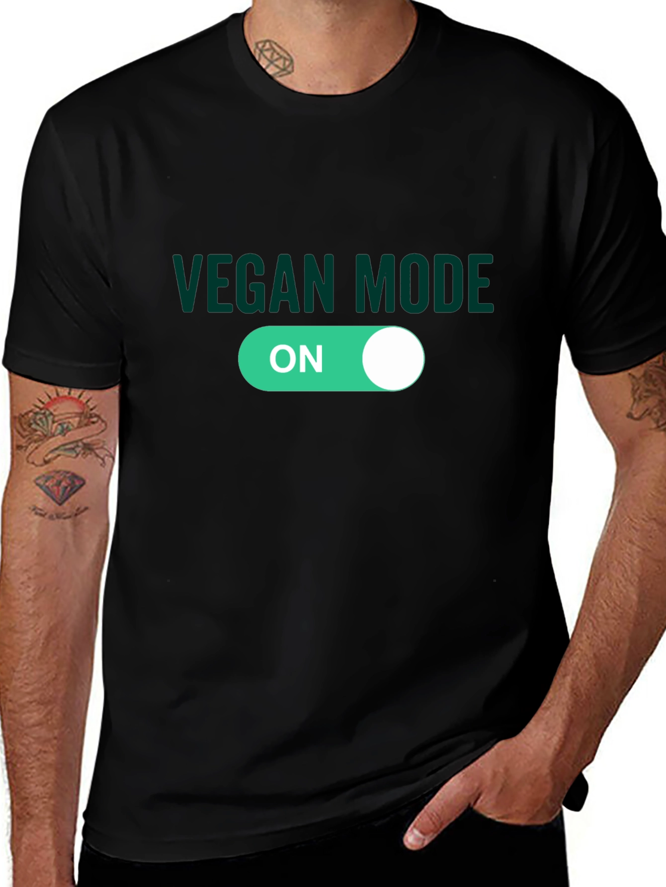 Variant 7 of Vegan Mode On T-Shirt - Plant Based Lifestyle