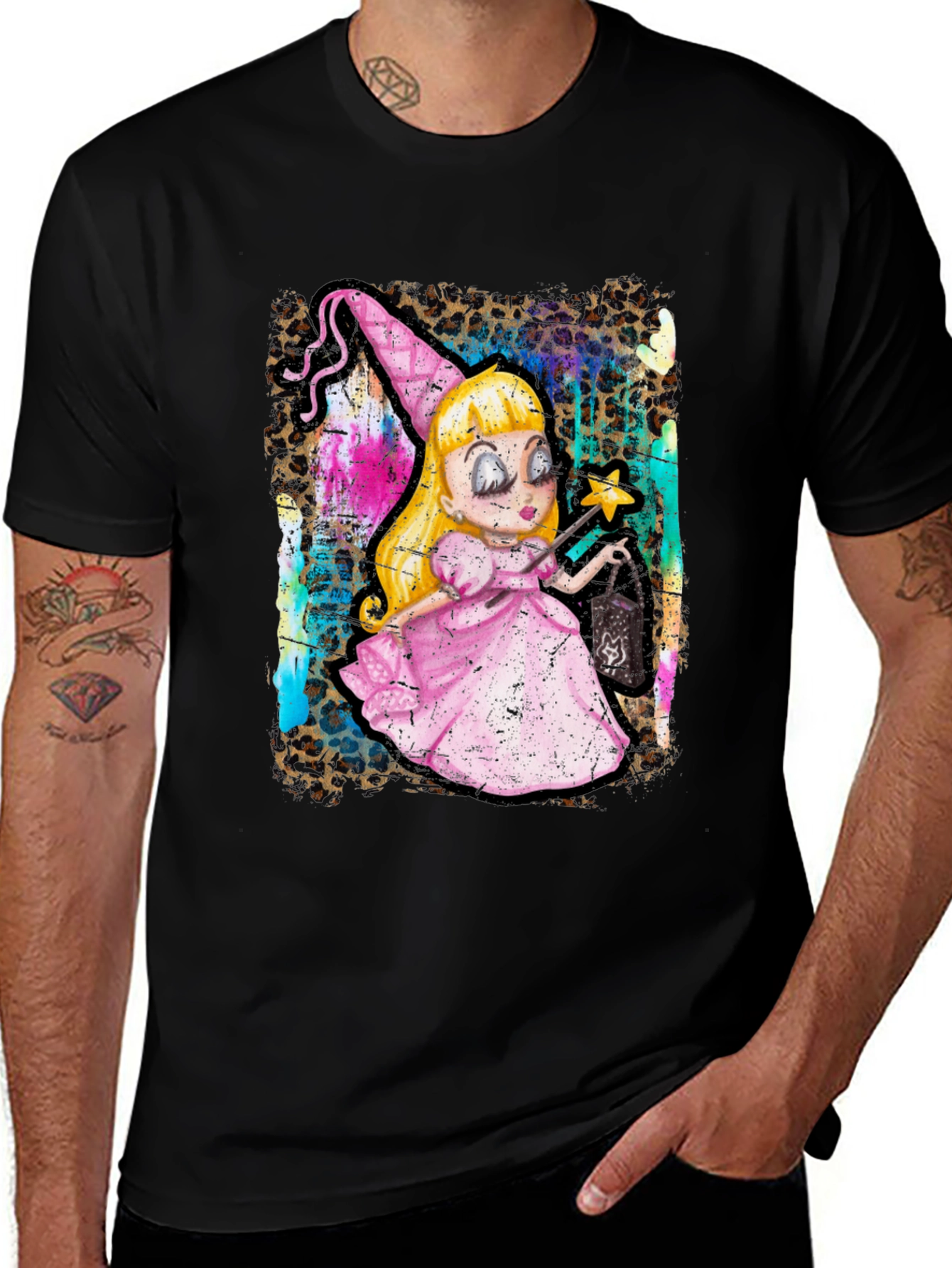 Variant 17 of Whimsical Cartoon Witch T-Shirt