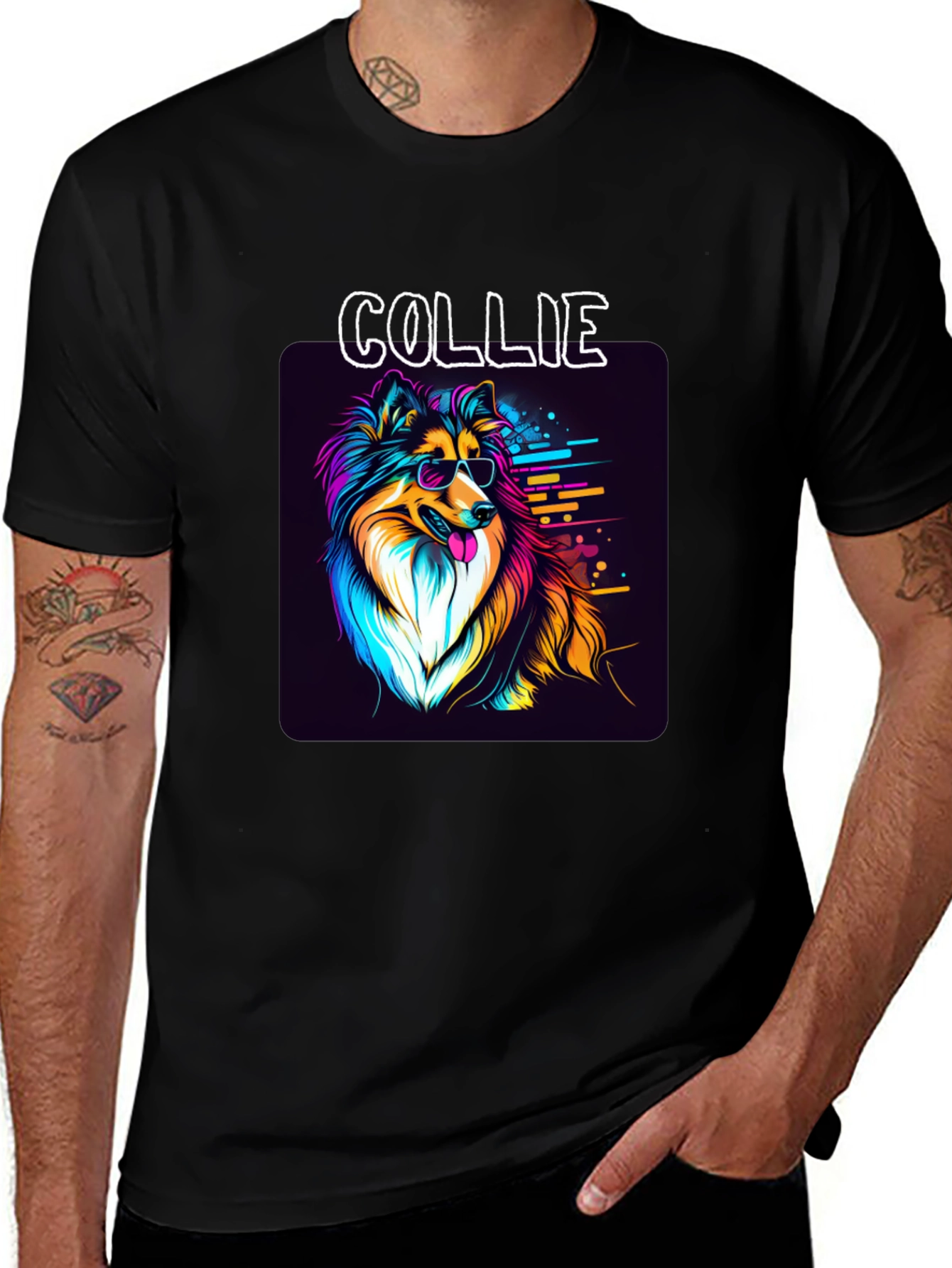 Cool Collie Graphic T-Shirt