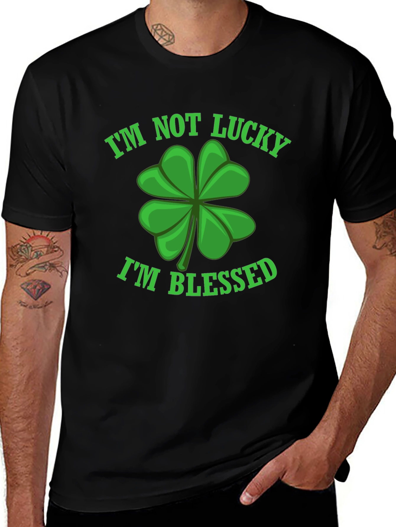Blessed St. Patrick's Day Four Leaf Clover T-Shirt
