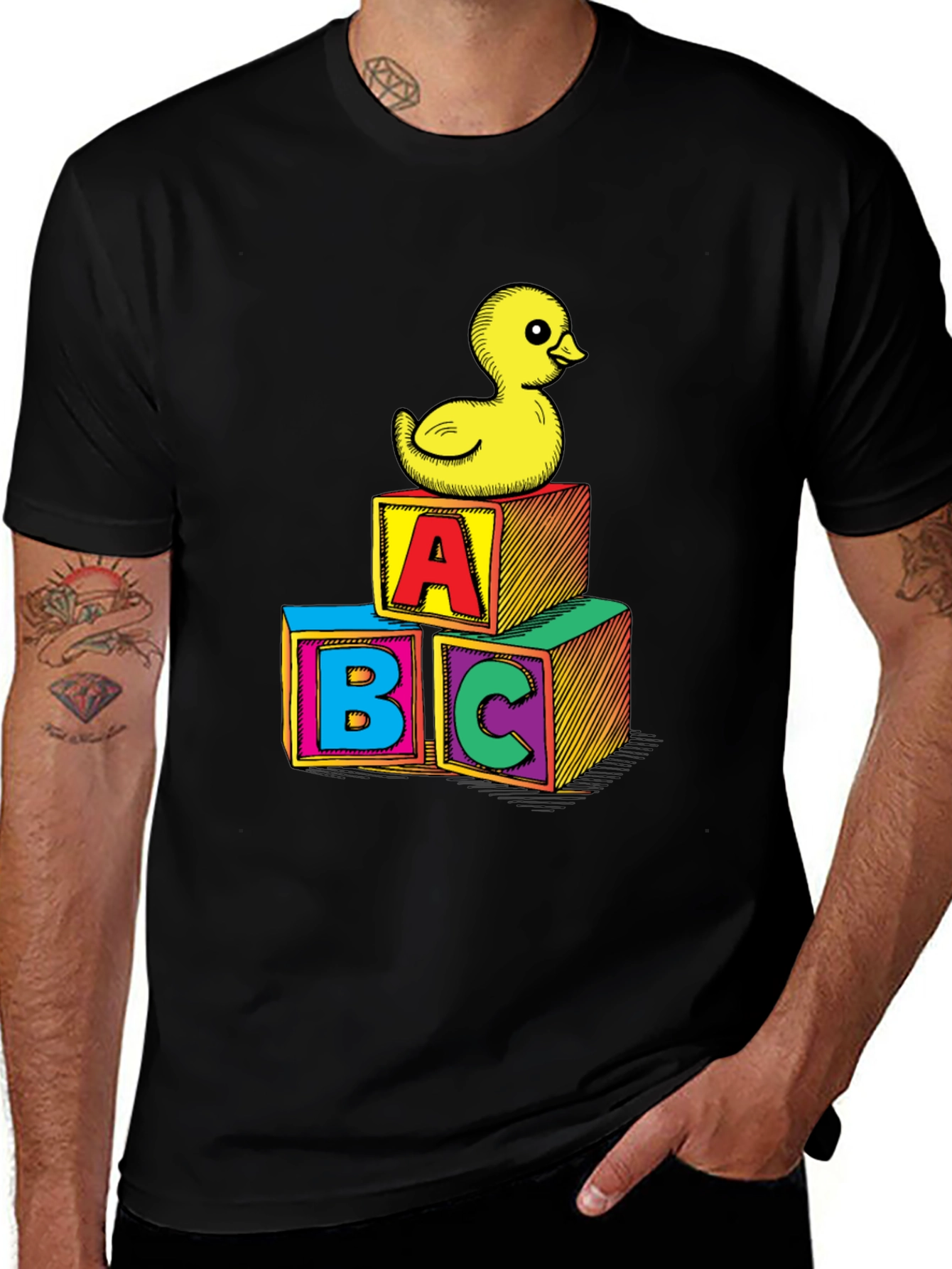 Black Duck & ABC Blocks Graphic Tee main image