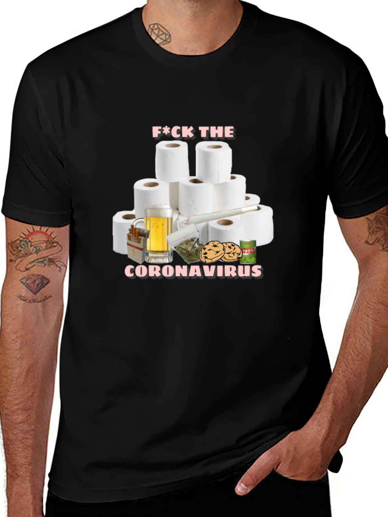 Variant 9 of F*ck The Coronavirus T-Shirt Novelty