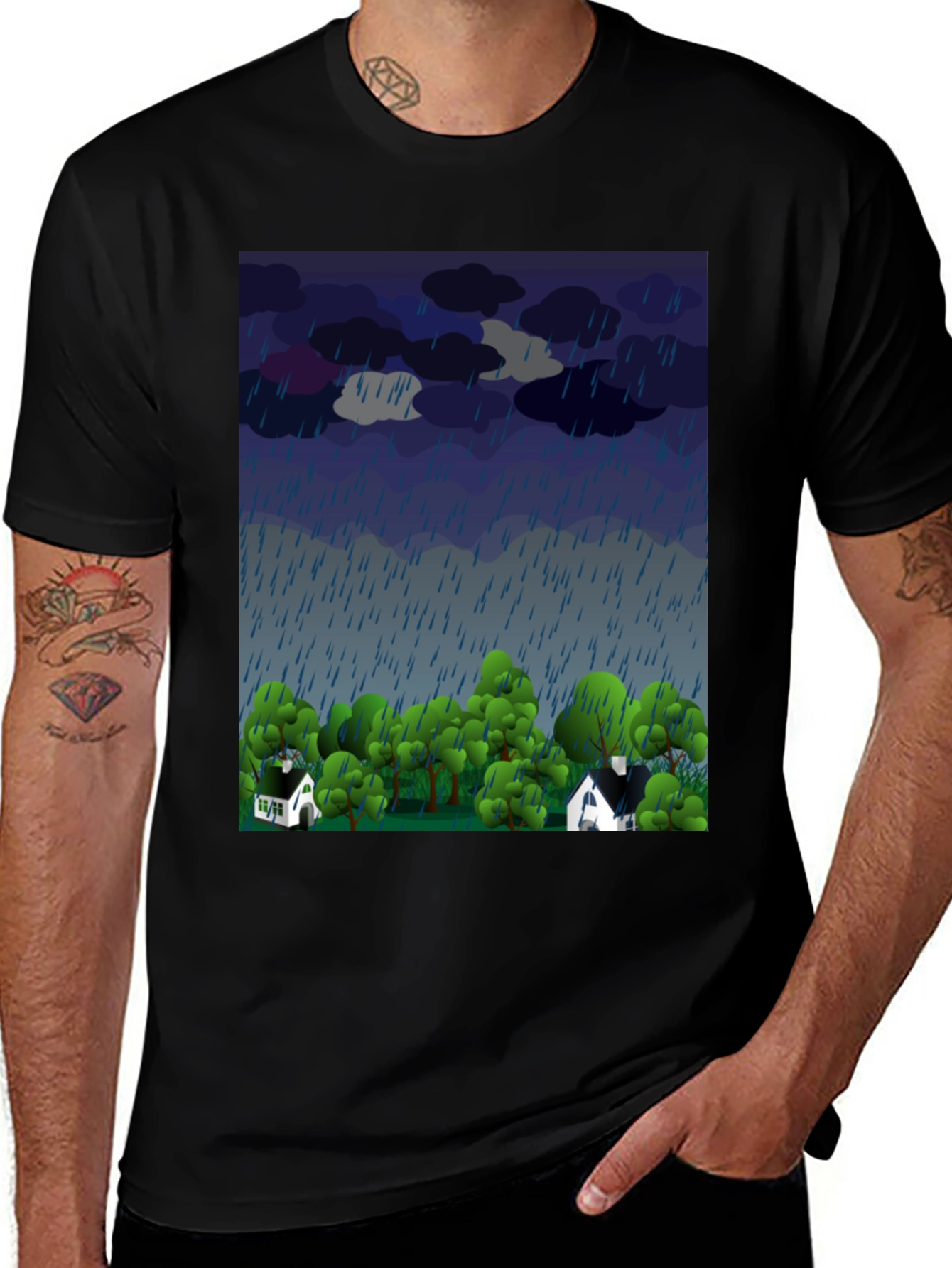 Variant 29 of Rainy Day Cottage T-Shirt