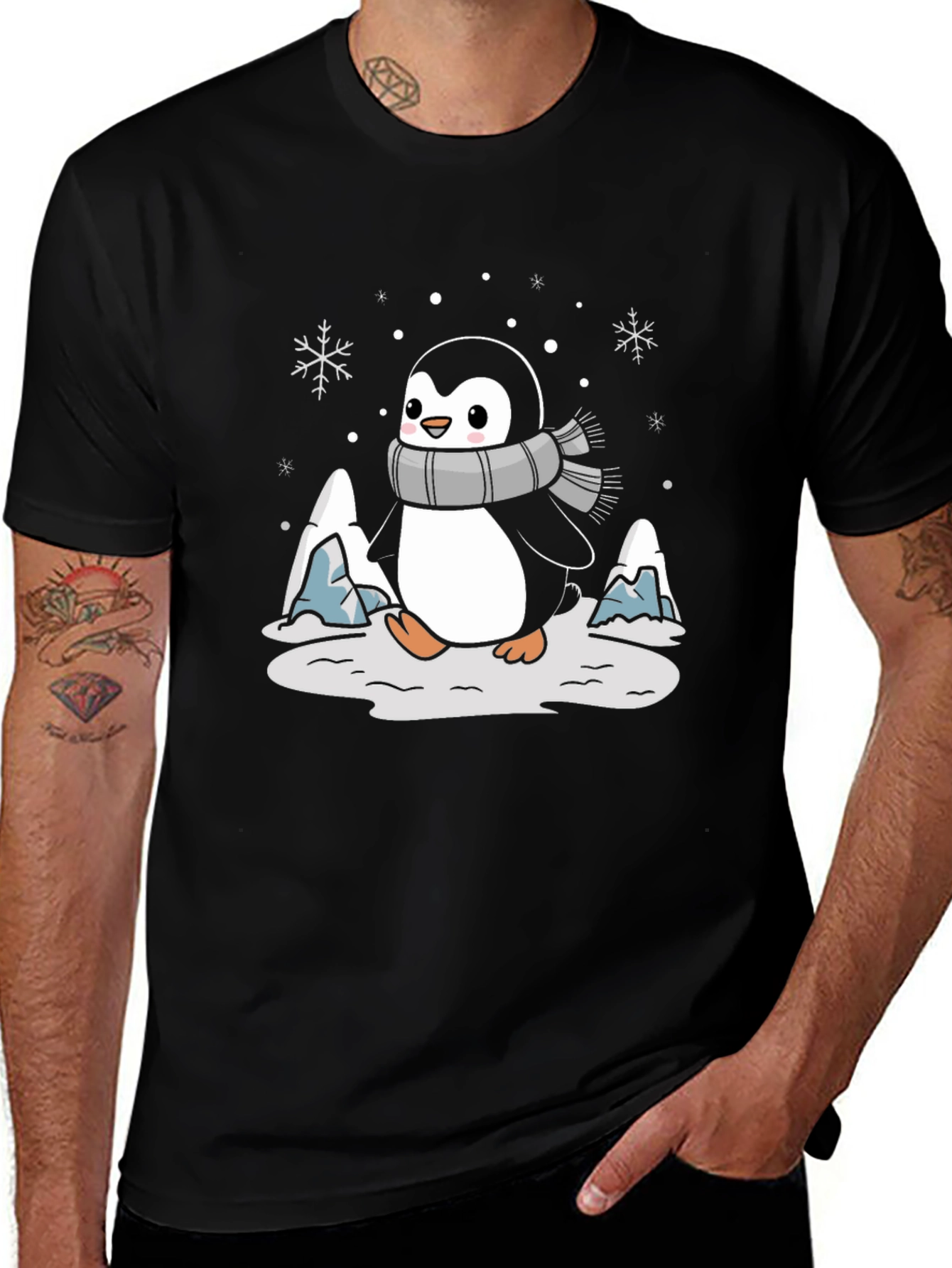 Variant 8 of Winter Penguin Graphic Tee