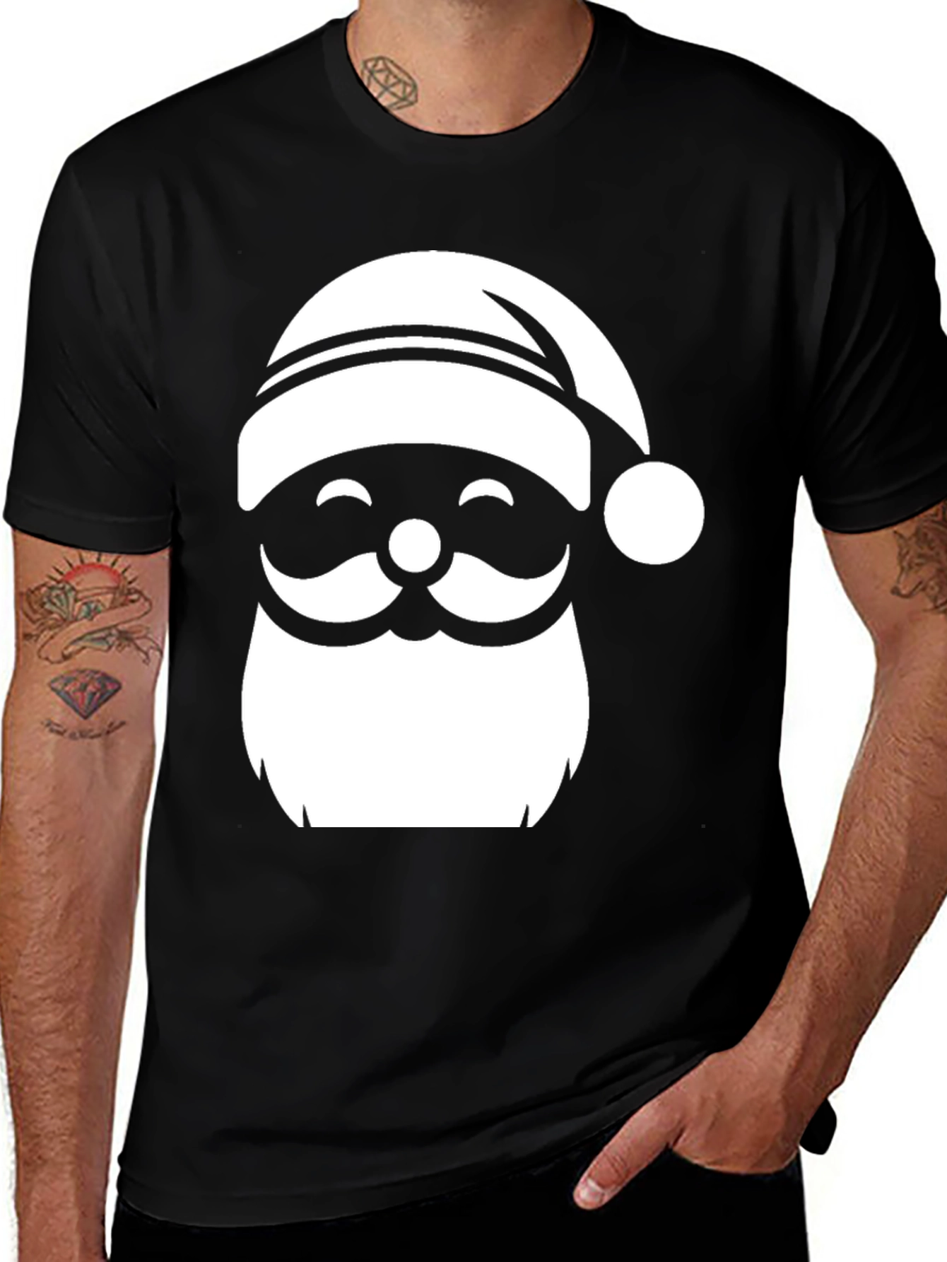 Variant 26 of Festive Santa Graphic Tee