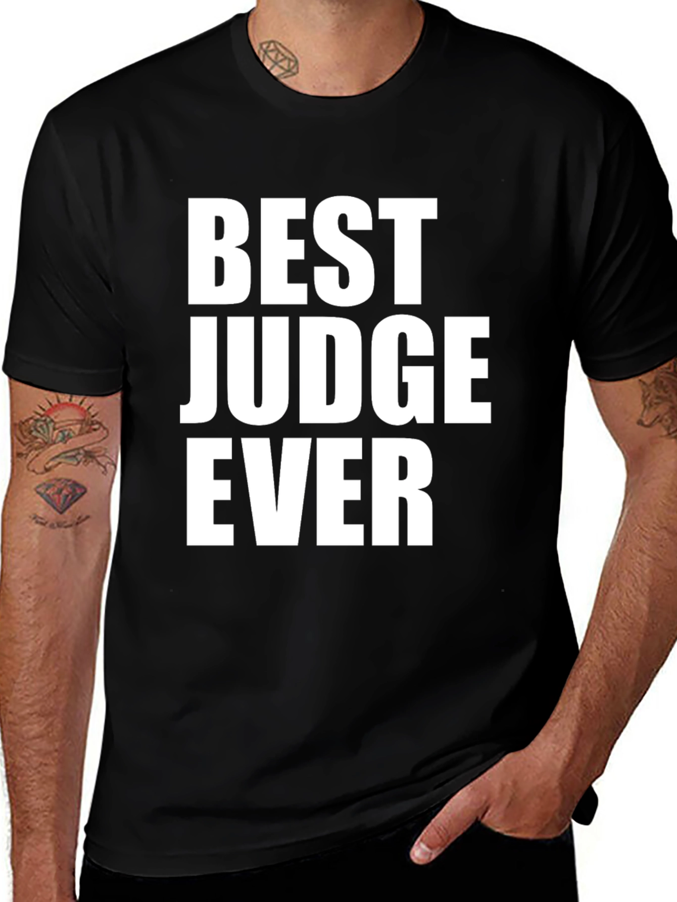 Variant 19 of Best Judge Ever Black T-Shirt