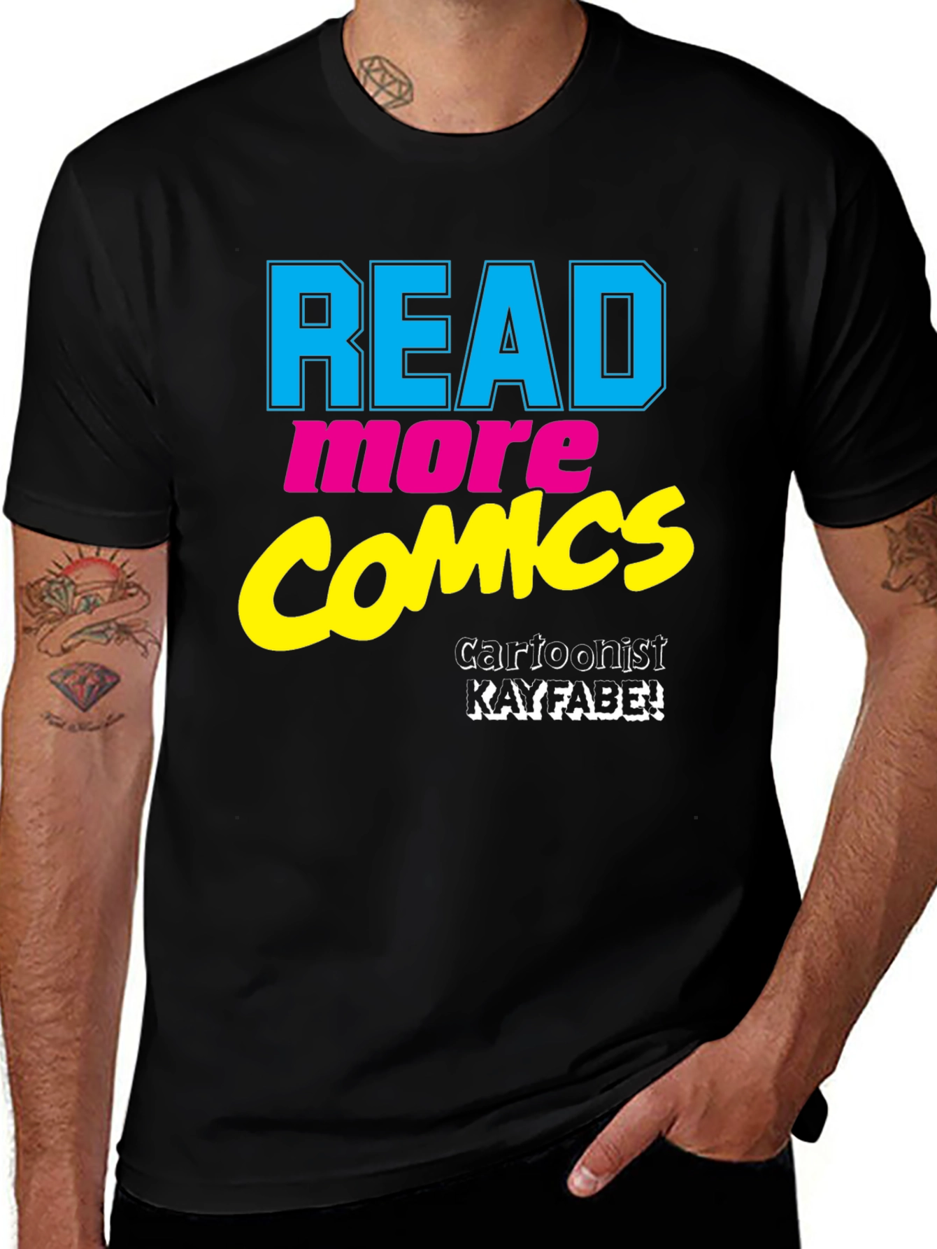 Variant 23 of Read More Comics T-Shirt - Cartoonist Kayfabe