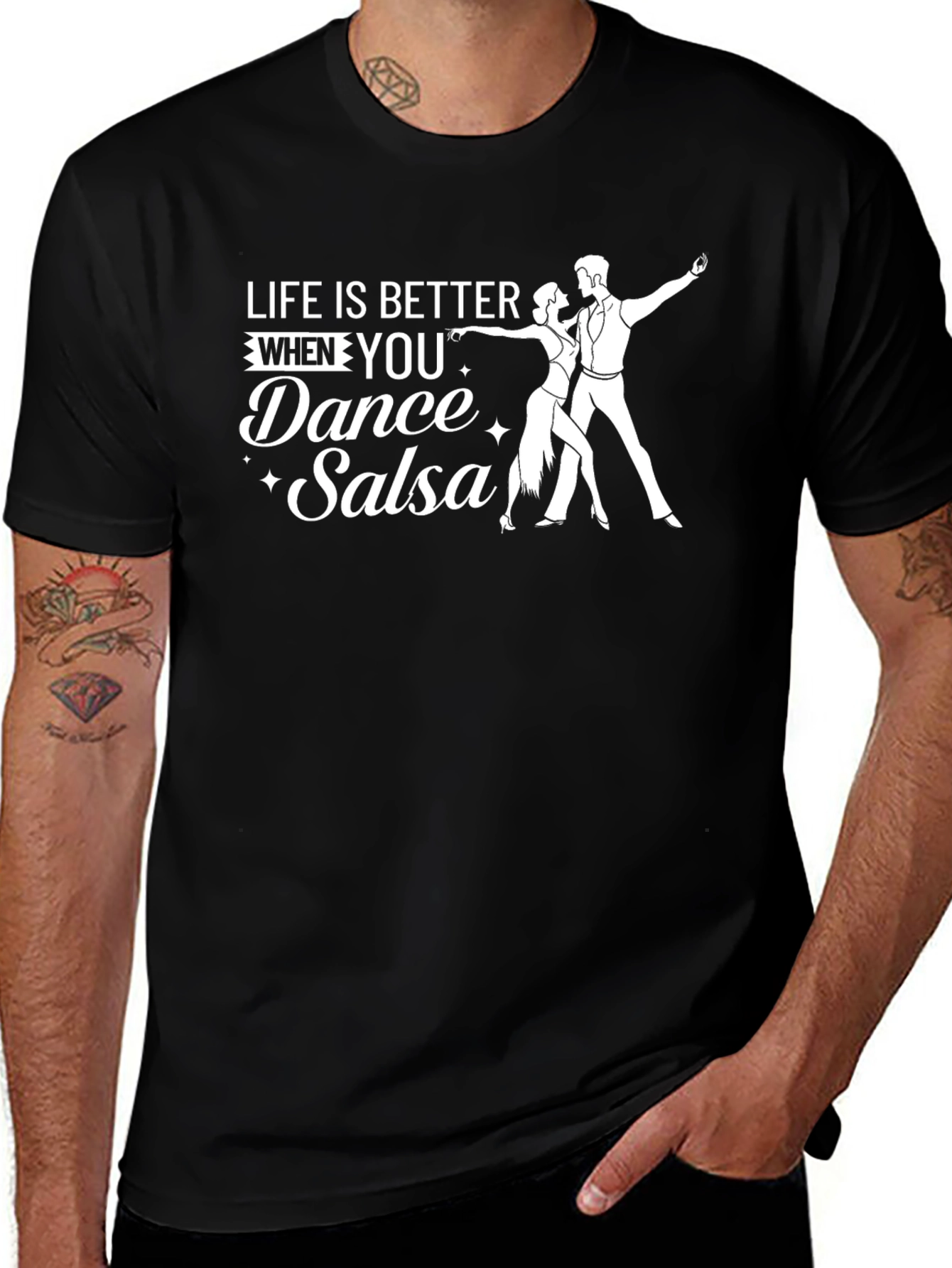 Variant 6 of Dance Salsa T-Shirt - Life Is Better When You Dance