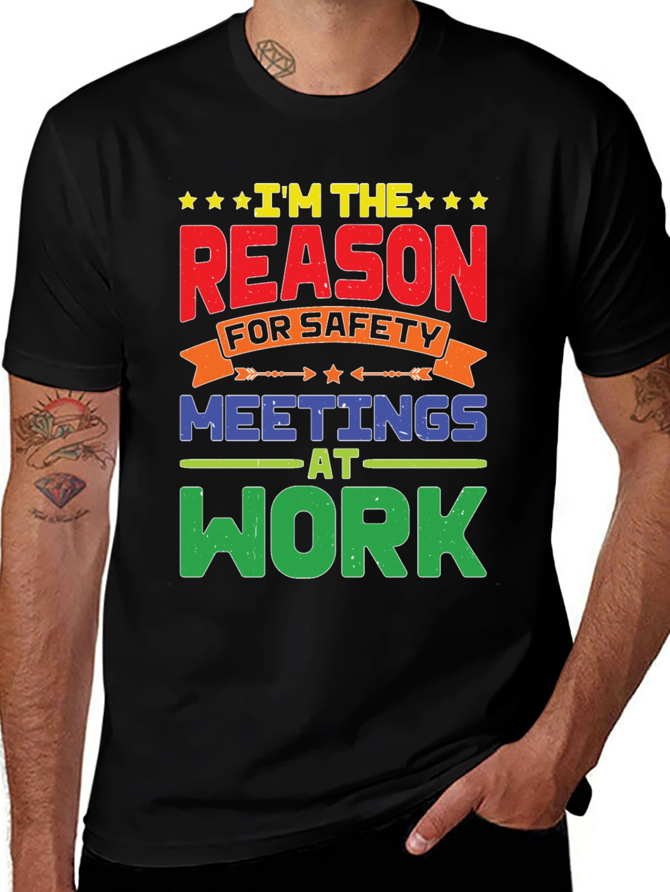 Variant 20 of I'm The Reason For Safety Meetings T-Shirt