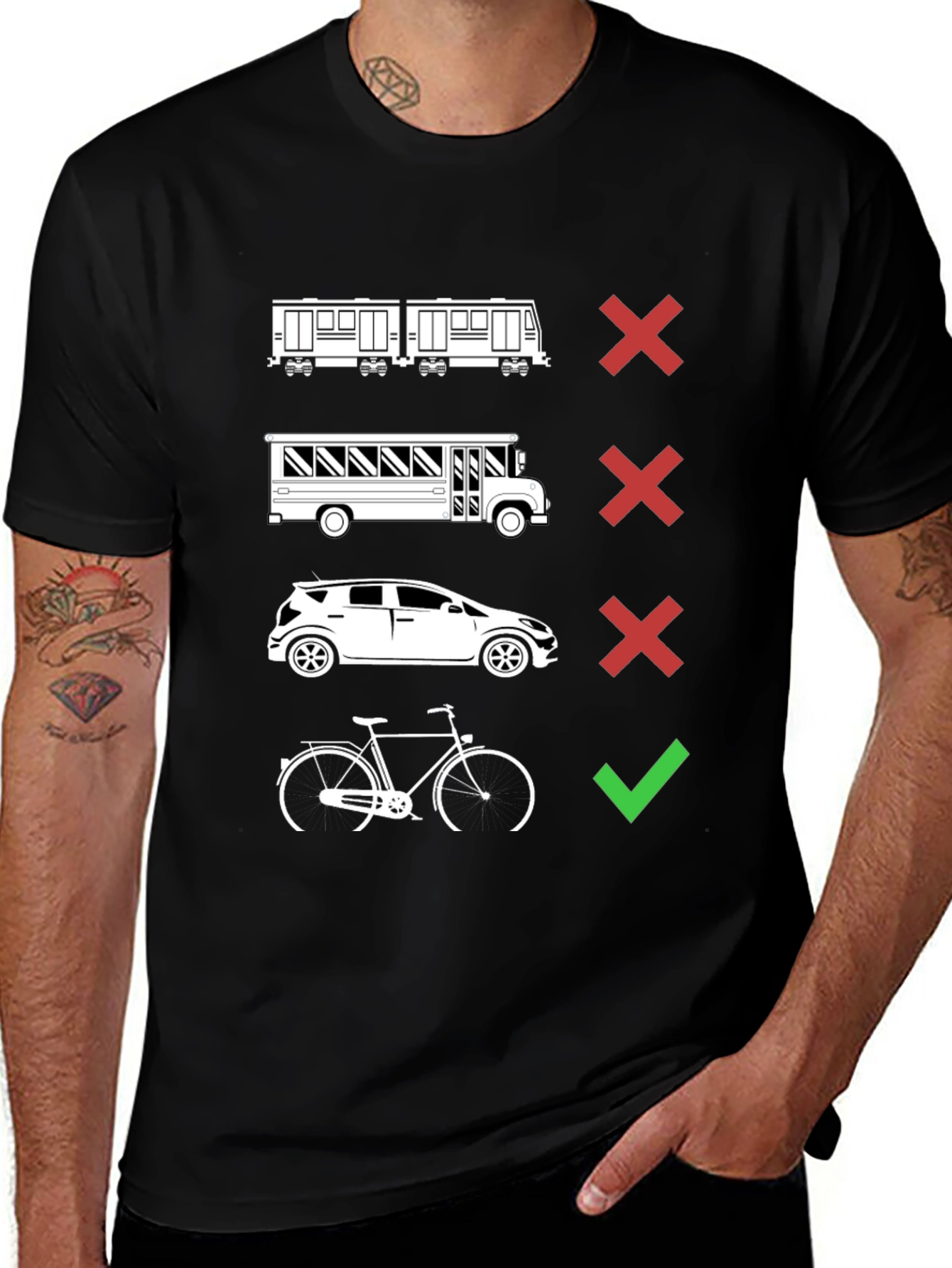 Eco-Friendly Commute T-Shirt - Bike is Best!