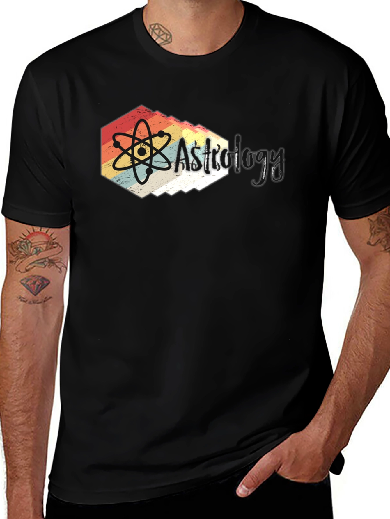 Astrology Retro Graphic Tee - Science T-Shirt