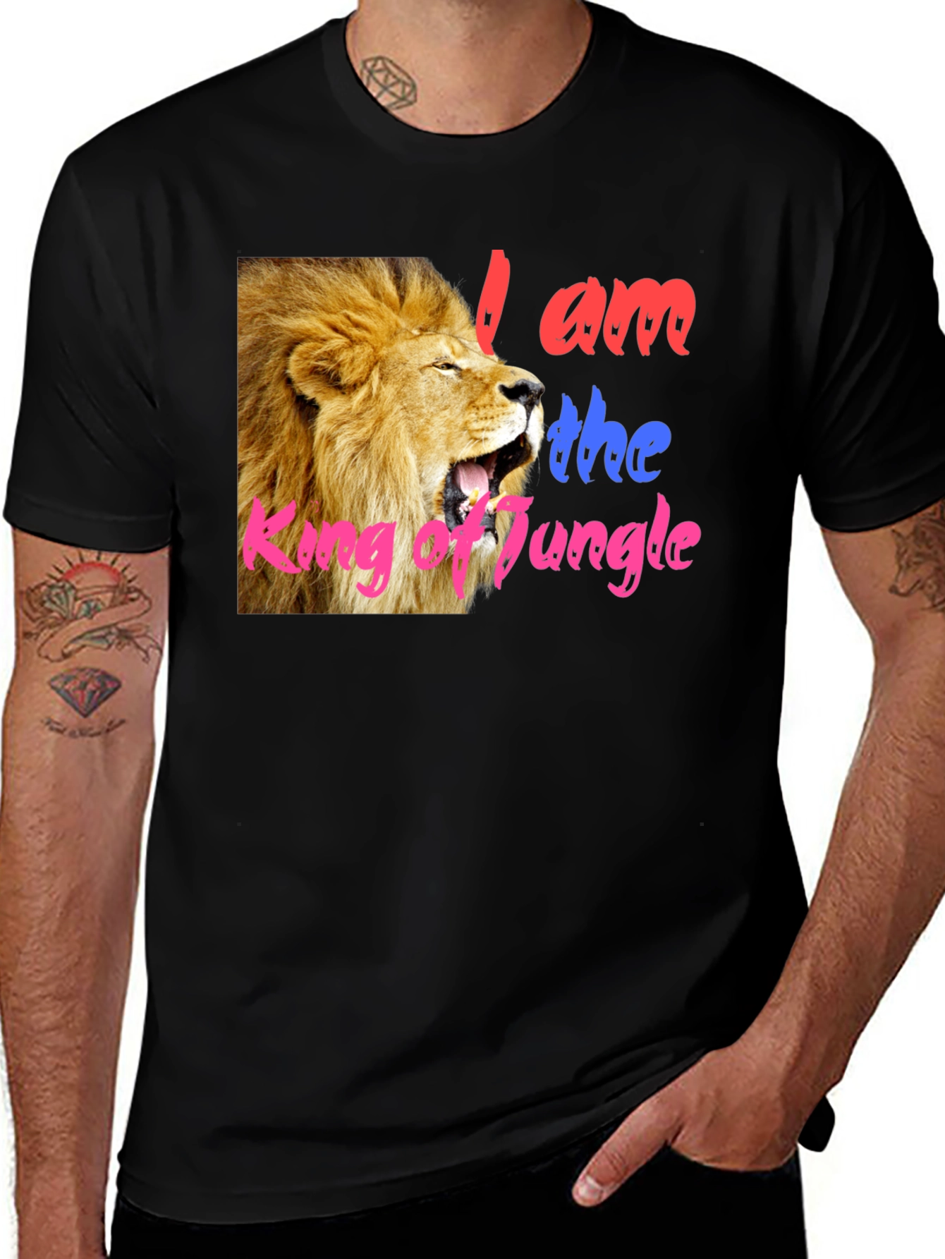 Variant 2 of Lion King of Jungle Graphic Tee