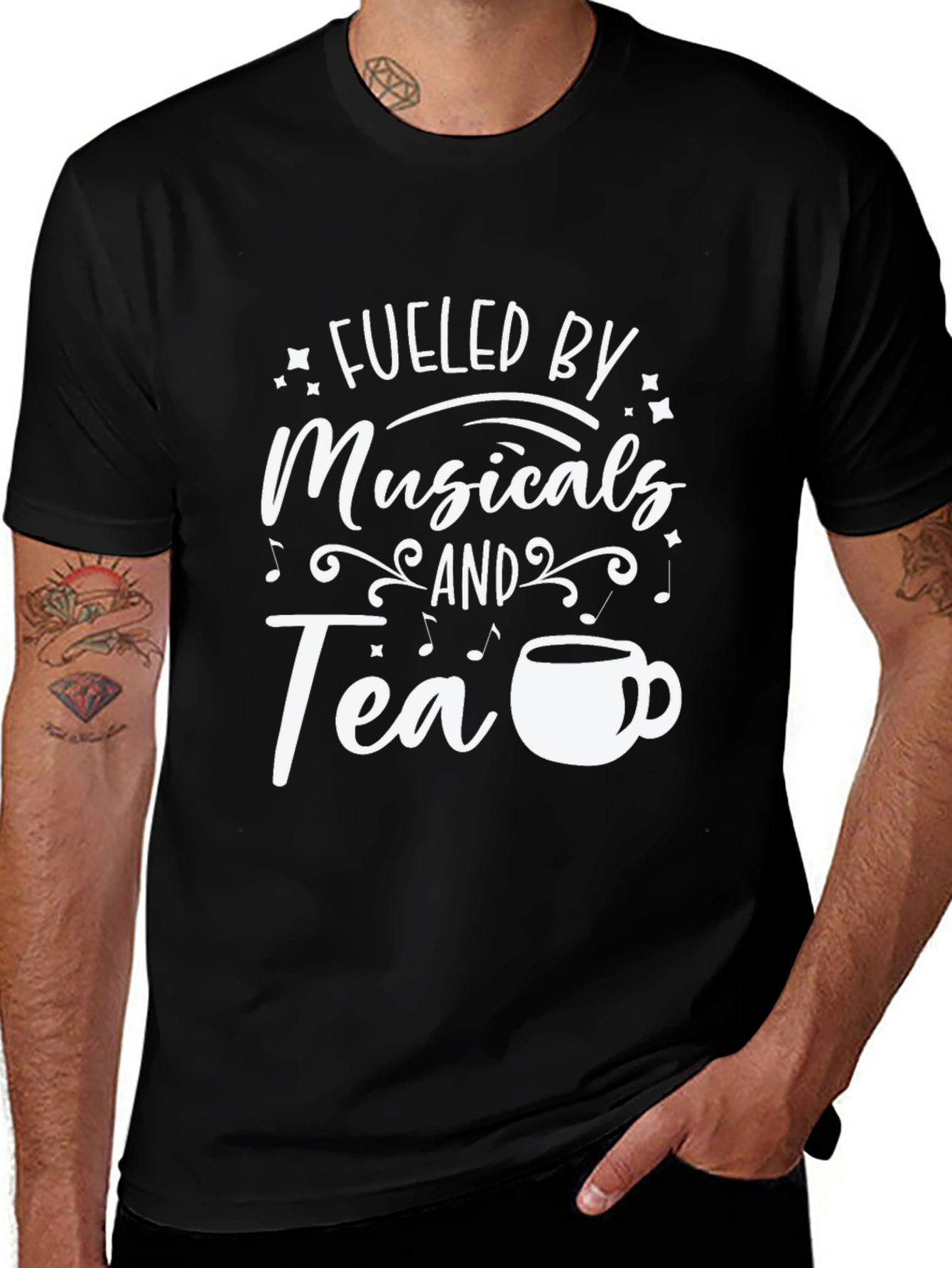 Variant 19 of Fueled by Musicals & Tea T-Shirt