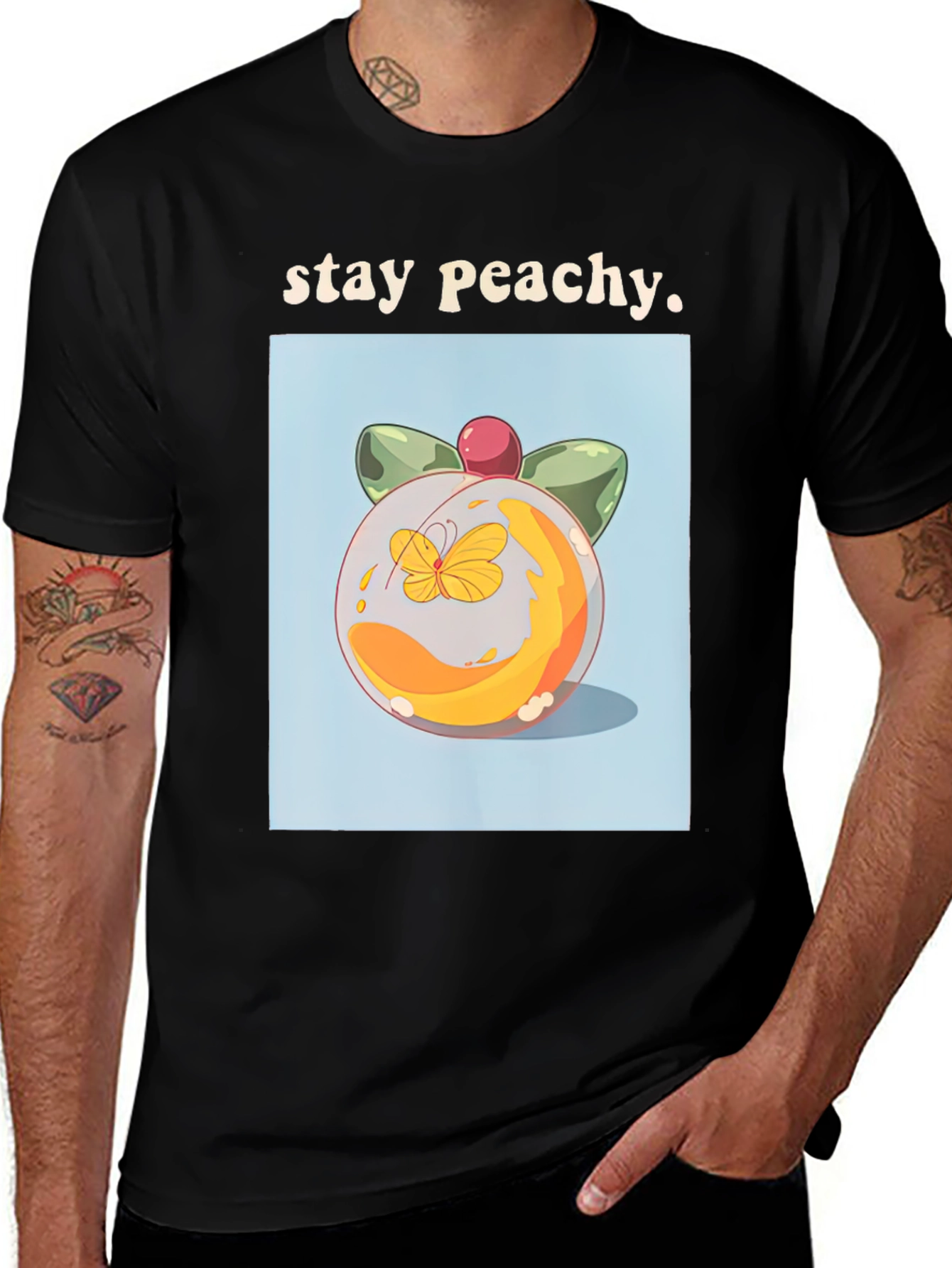 Variant 14 of Stay Peachy Graphic T-Shirt