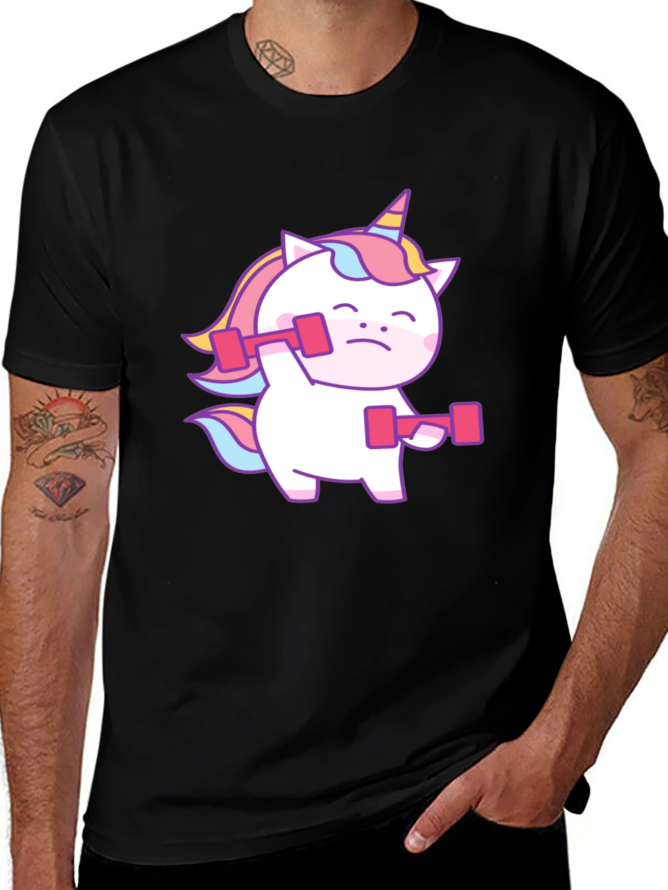Variant 20 of Unicorn Gym Workout T-Shirt