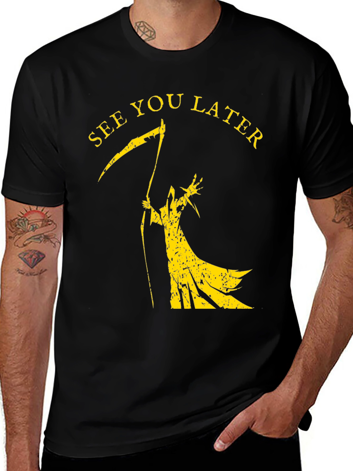 Variant 26 of See You Later Grim Reaper Graphic T-Shirt