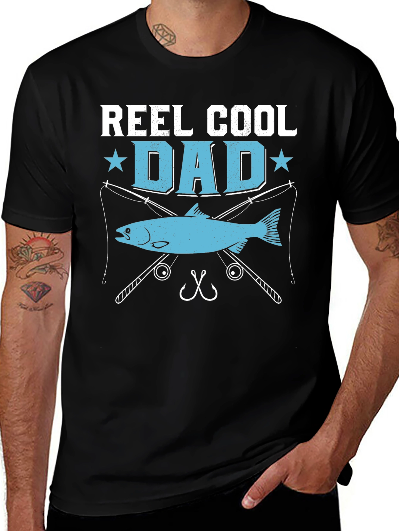 Variant 23 of Reel Cool Dad Fishing T-Shirt