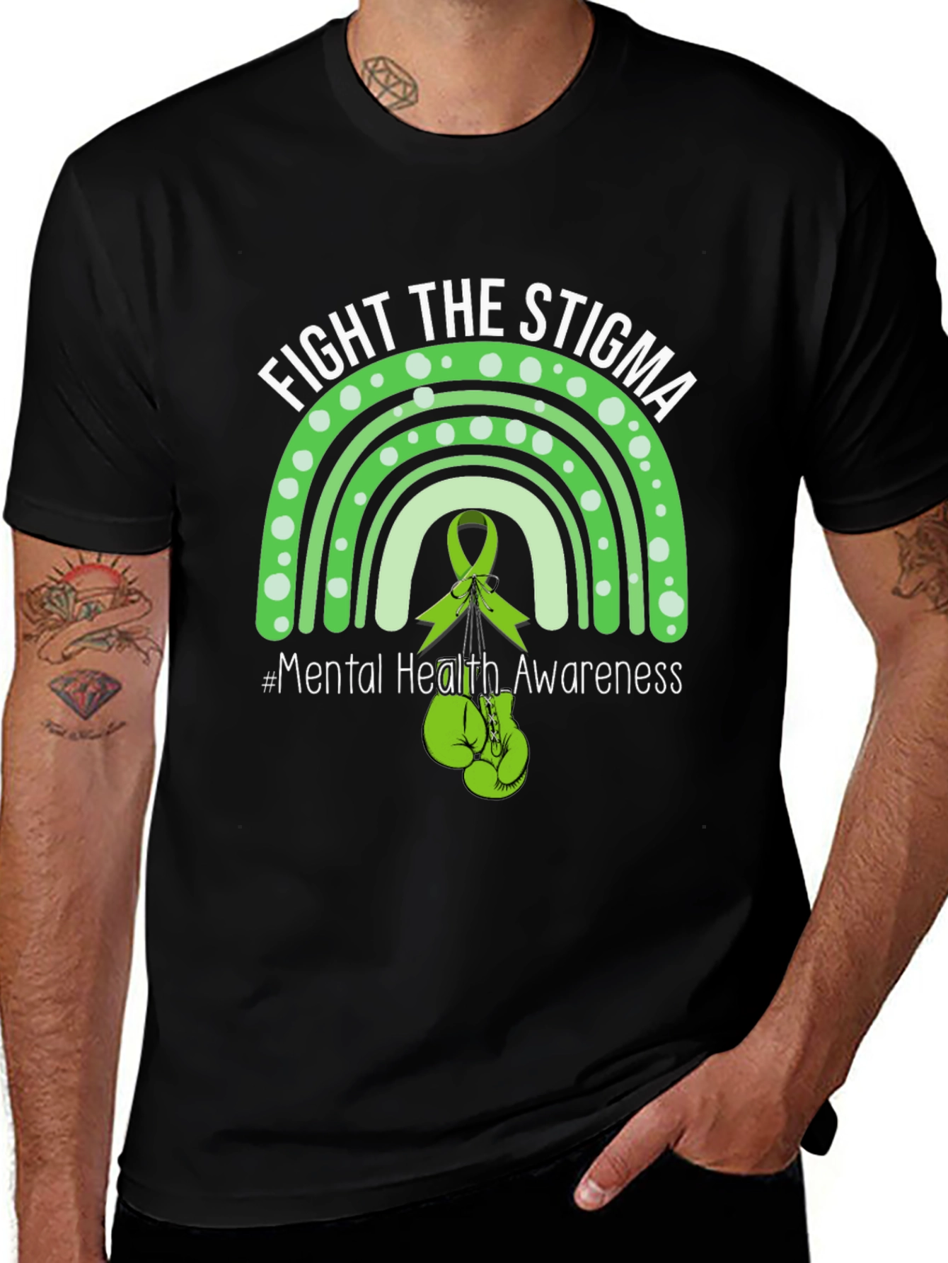 Variant 5 of Fight The Stigma Mental Health Awareness T-Shirt