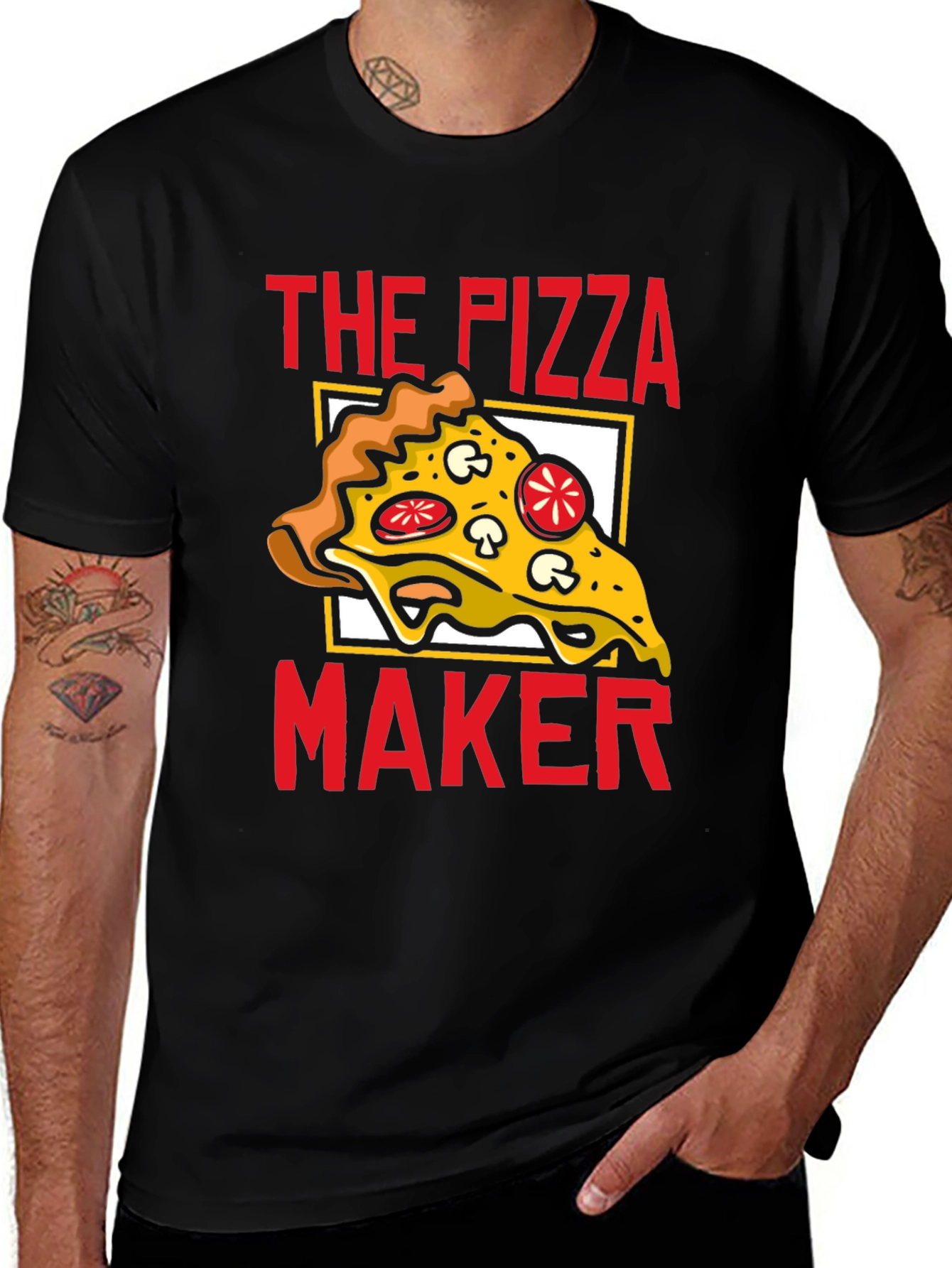 The Pizza Maker Graphic Tee - Foodie T-Shirt