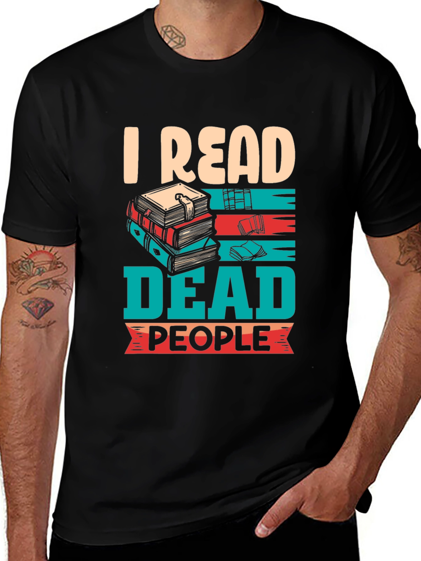 Variant 11 of I Read Dead People T-Shirt