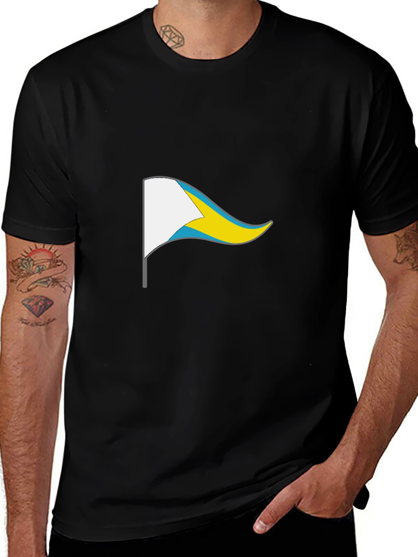 Bahamas Flag Graphic T-Shirt