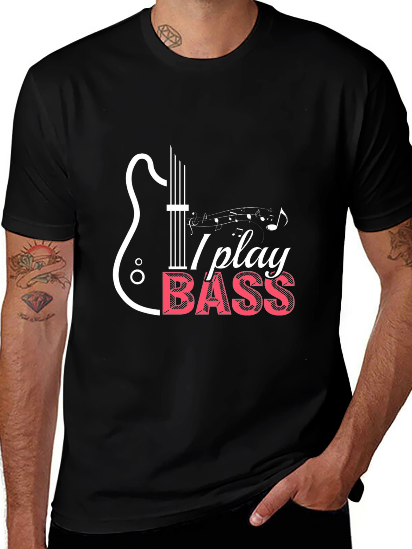 Variant 9 of I Play Bass Graphic T-Shirt