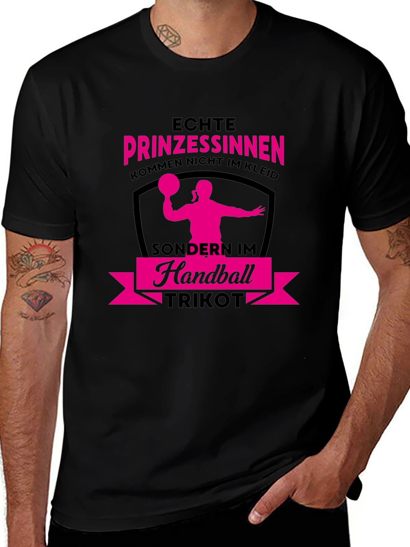 Variant 24 of Echte Prinzessinnen Handball T-Shirt