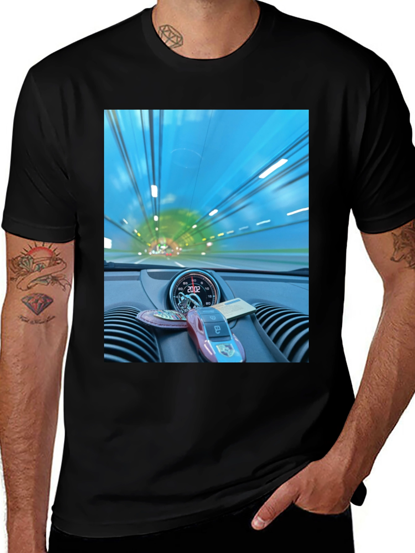 Variant 27 of Tunnel Vision Black T-Shirt