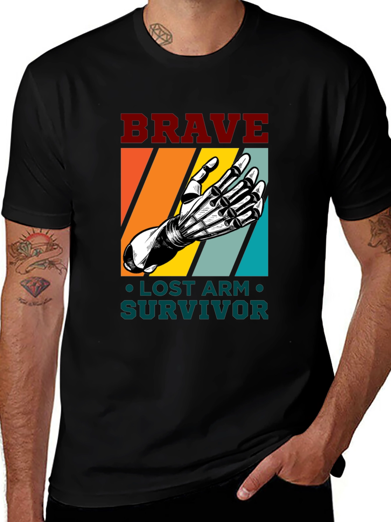 Variant 25 of Brave Lost Arm Survivor T-Shirt