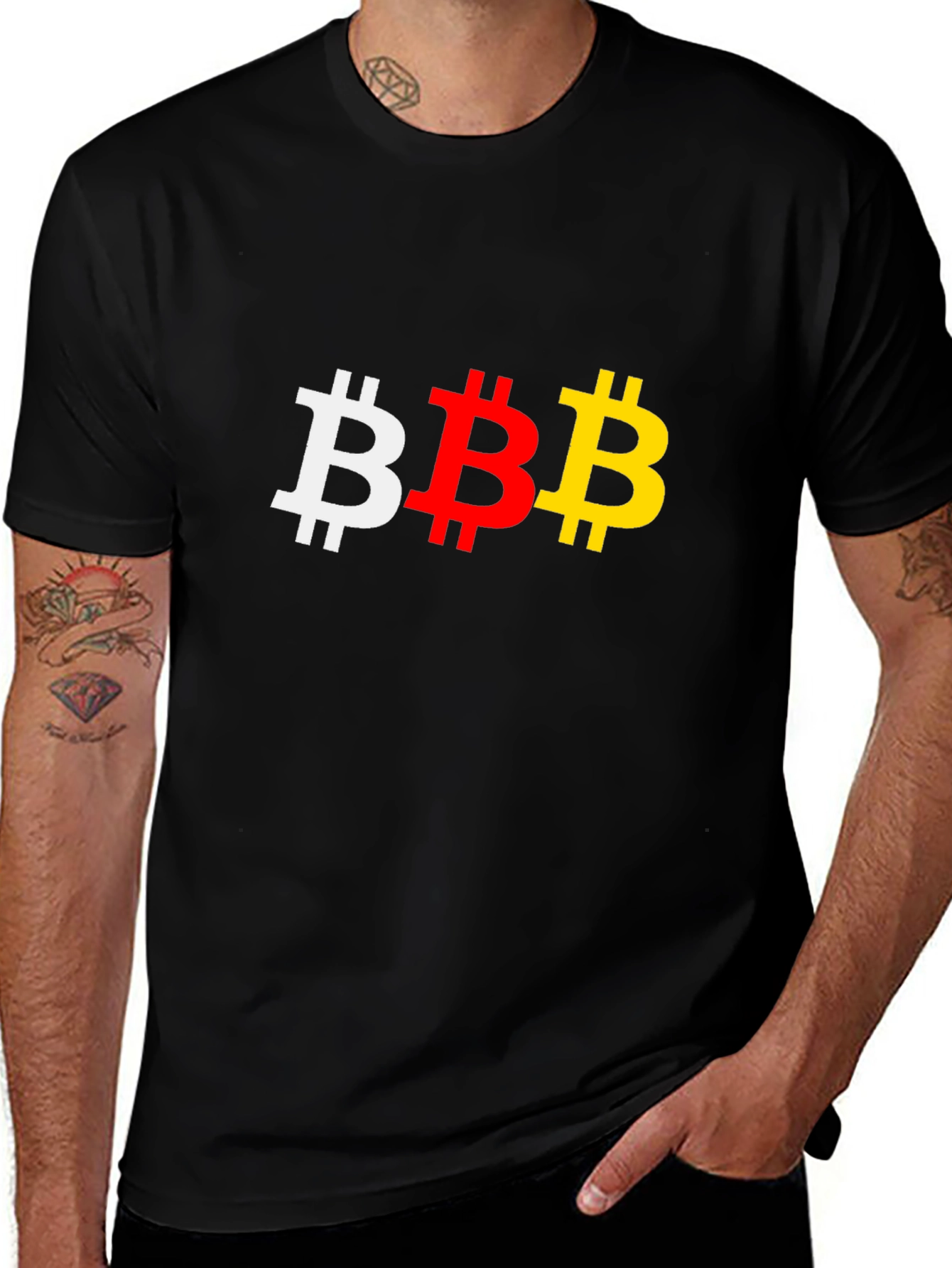 Variant 5 of Bitcoin Logo Graphic T-Shirt