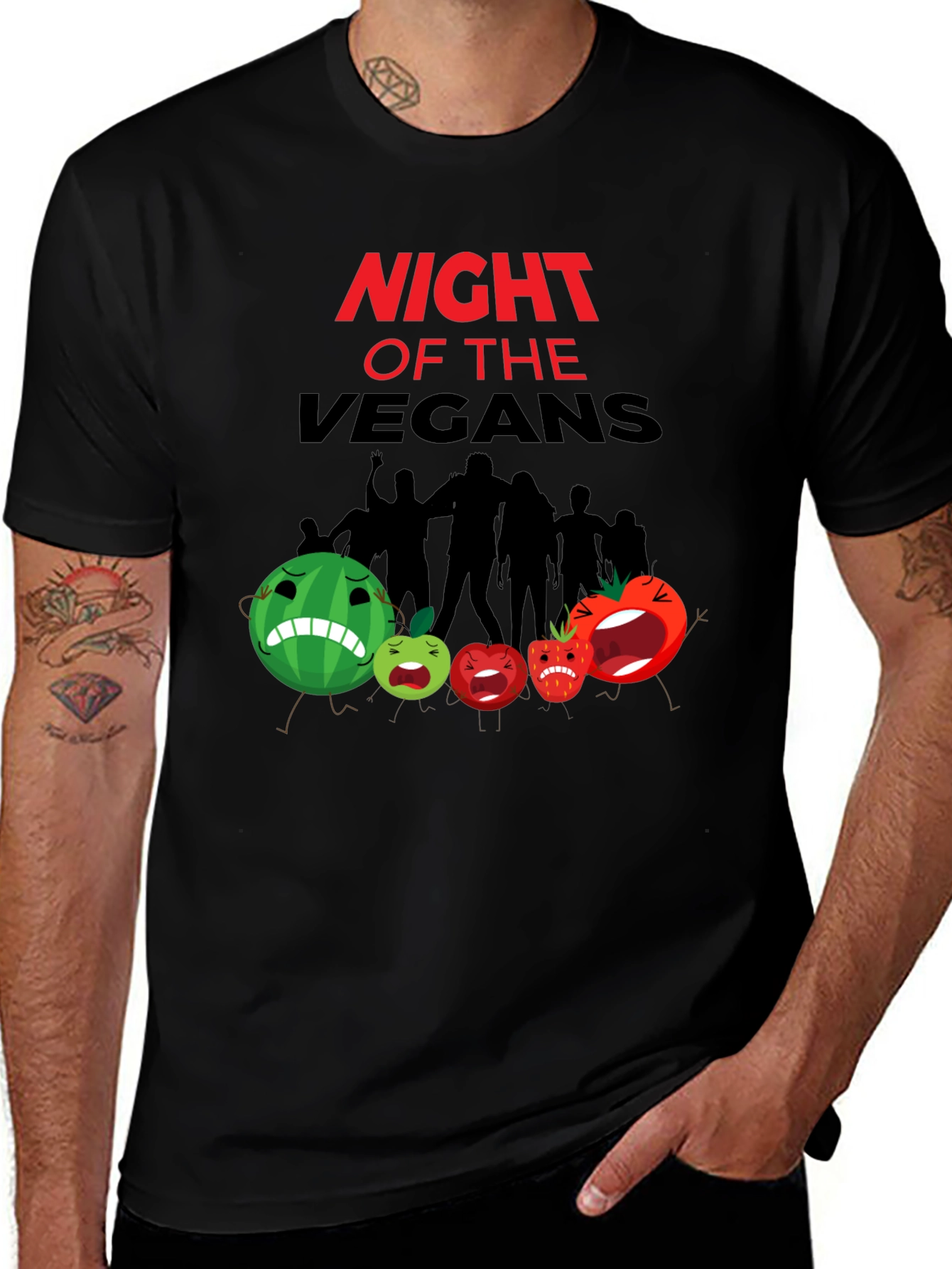 Variant 14 of Night of the Vegans Graphic T-Shirt