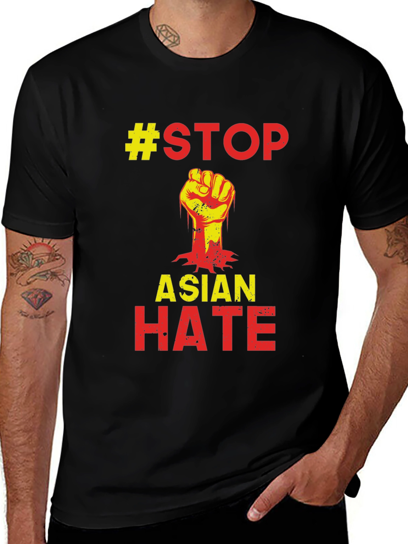 Stop Asian Hate T-Shirt Protest Awareness BLM