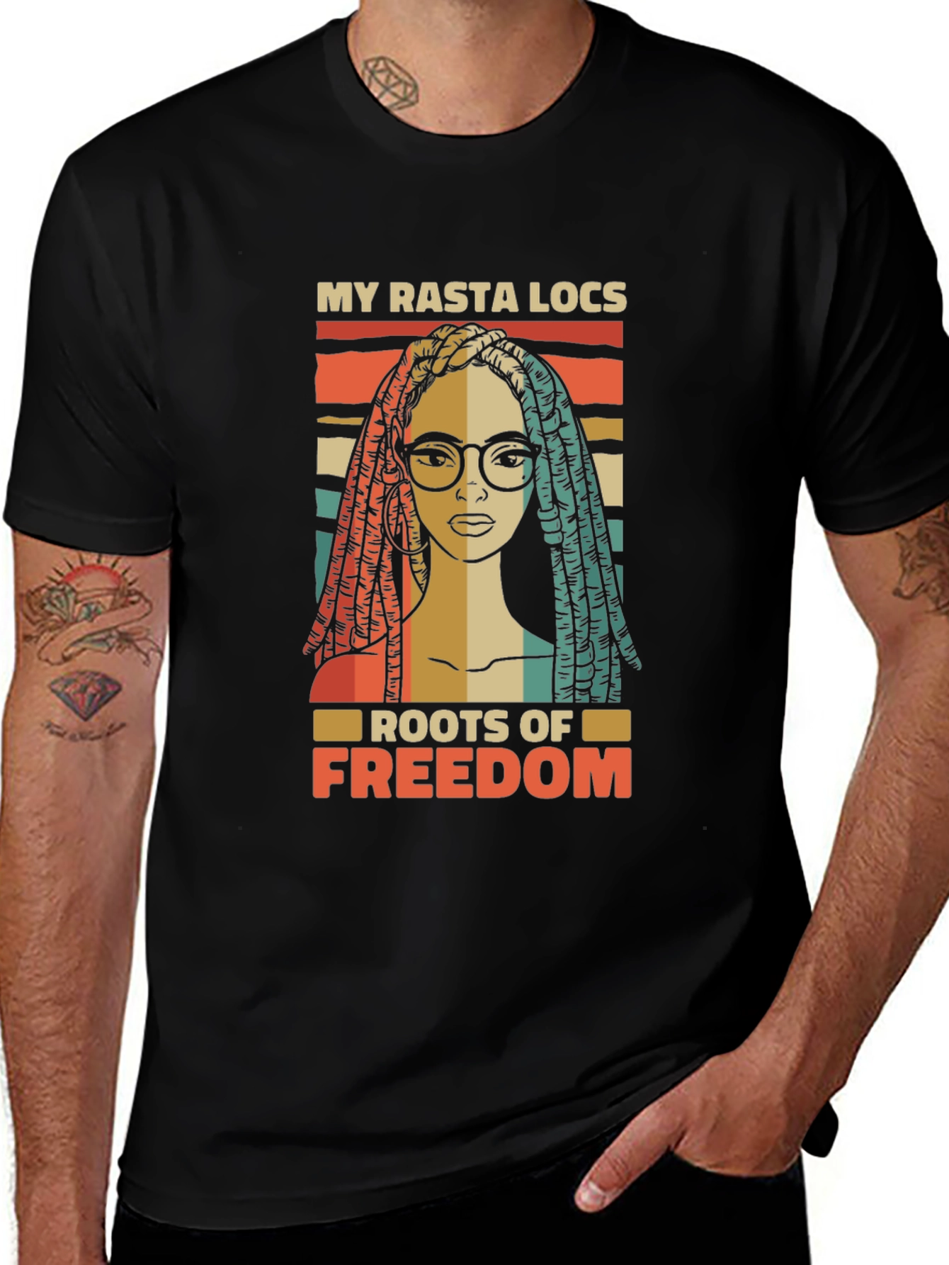 Rasta Locs Freedom T-Shirt