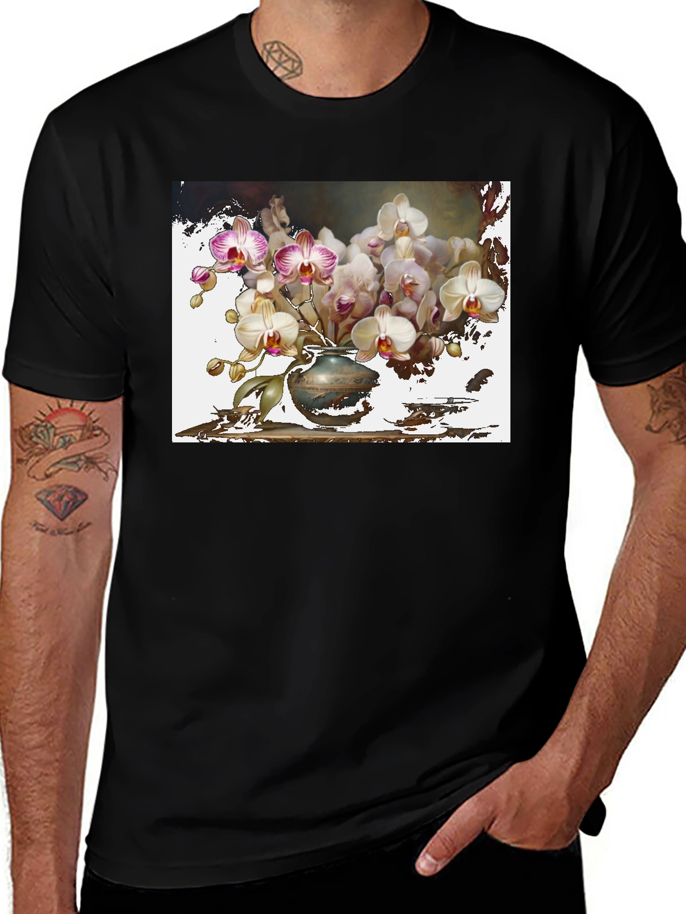 Variant 24 of Orchid Vase Graphic T-Shirt