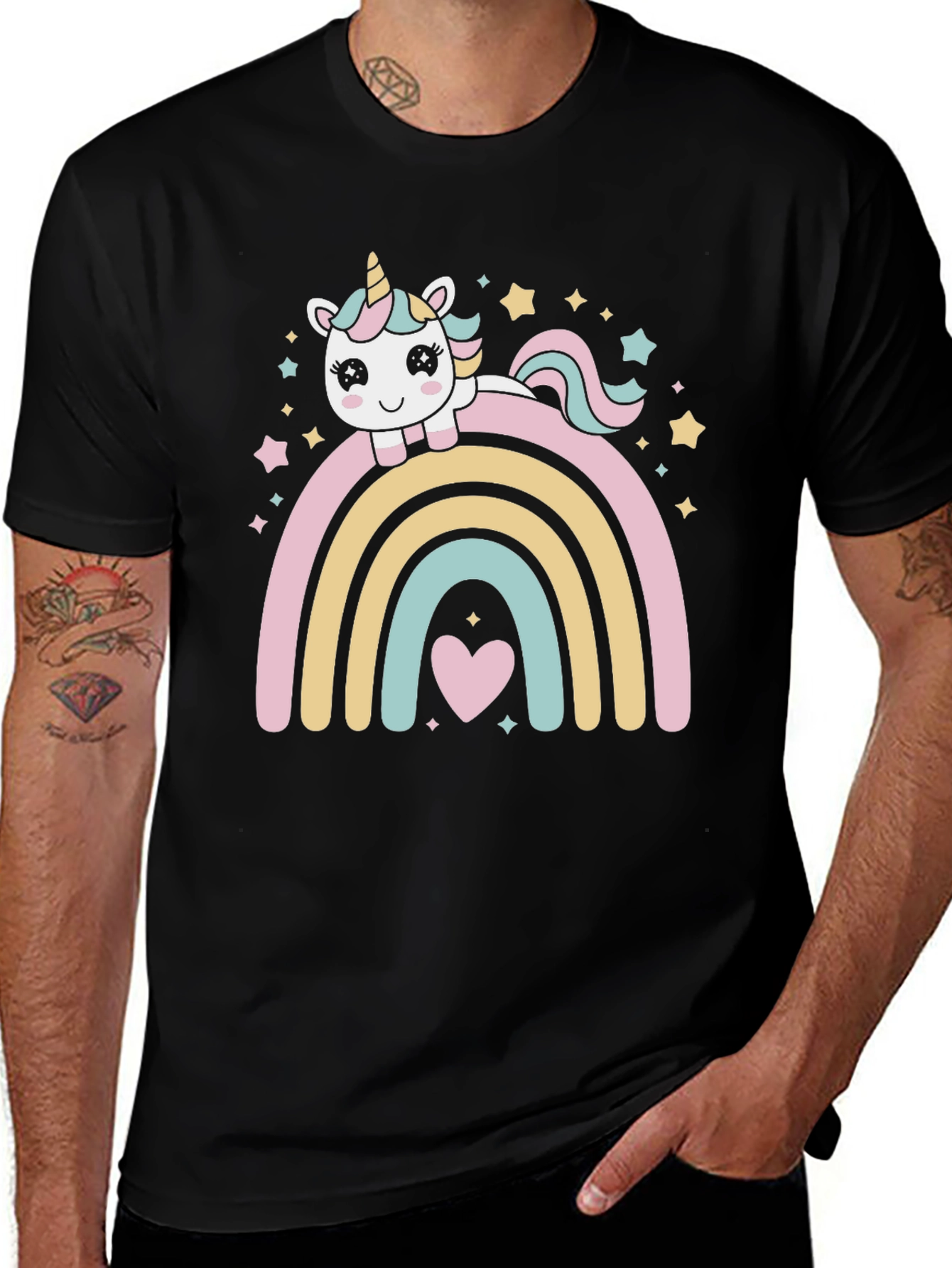Variant 10 of Unicorn Rainbow T-Shirt