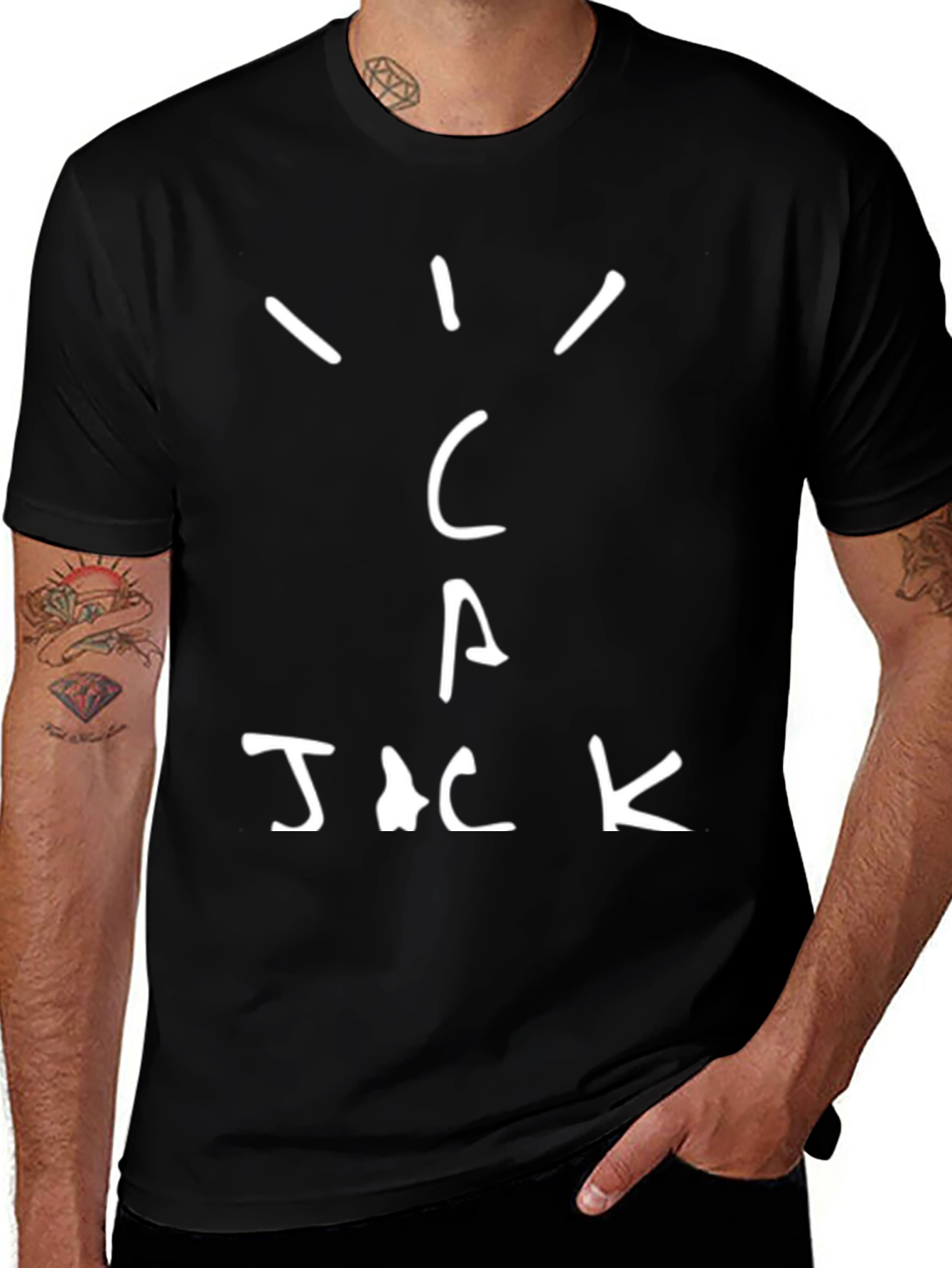 Cactus Jack T-Shirt - Black Cotton Tee