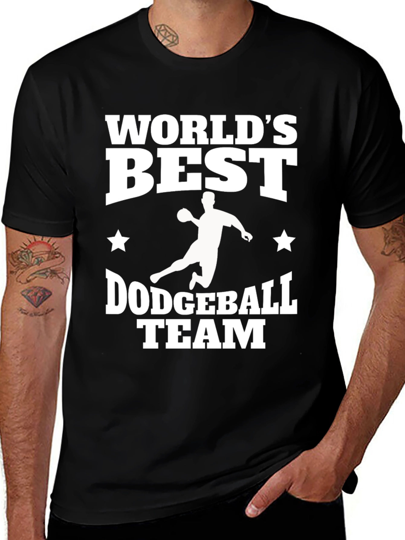 Variant 22 of World's Best Dodgeball Team T-Shirt - Black
