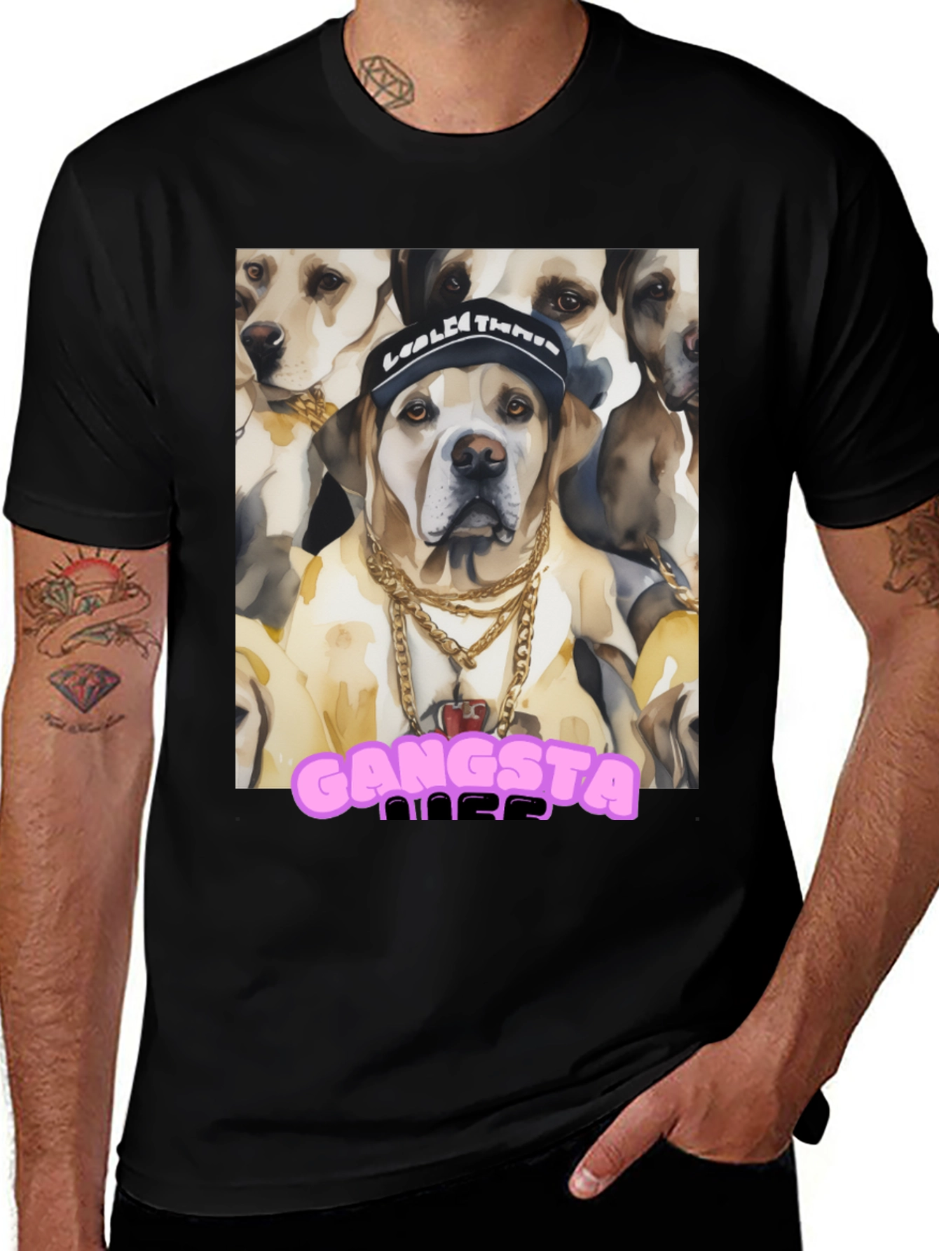 Variant 5 of Gangsta Dog Tee - Cool Canine Crew