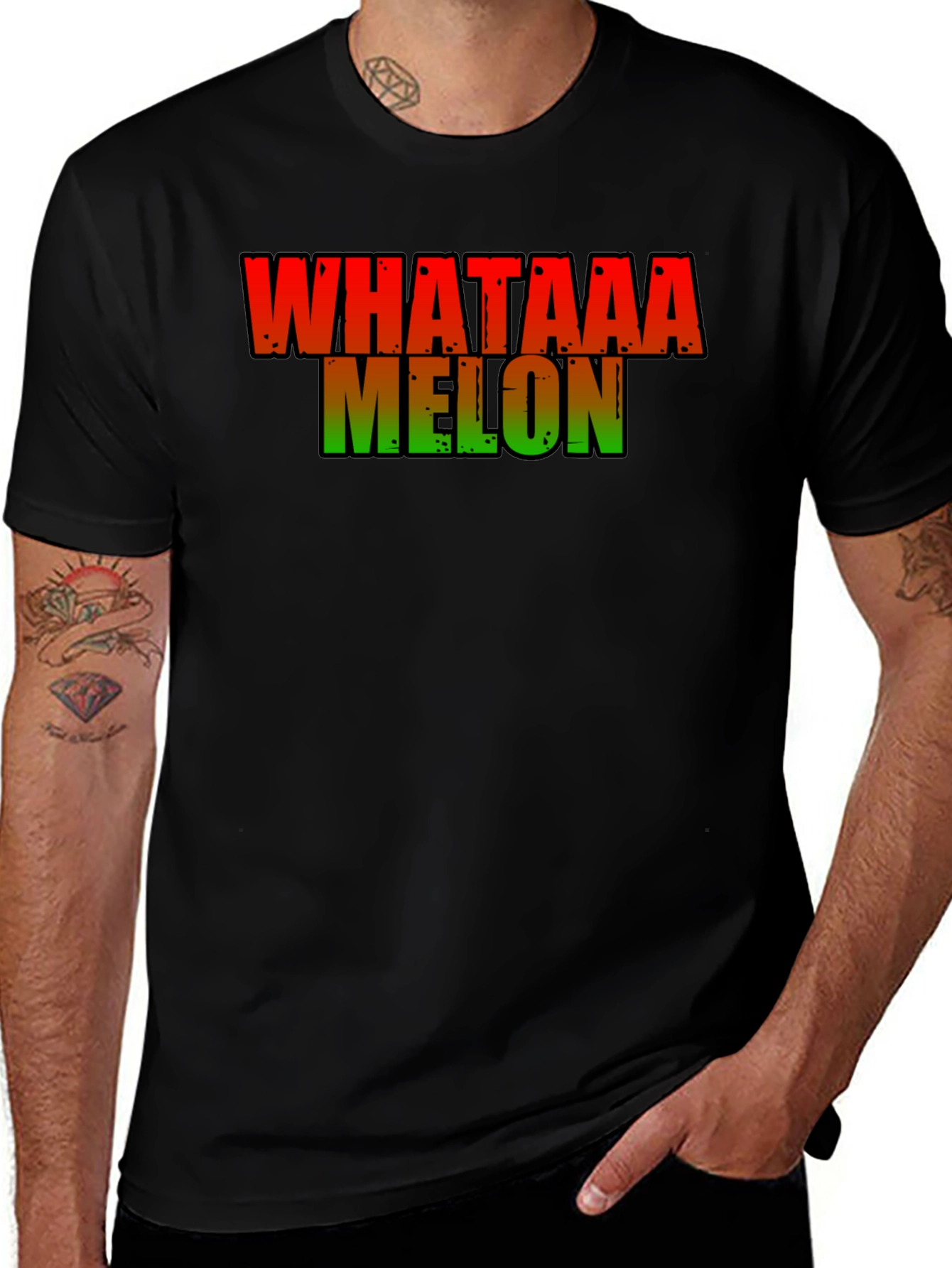 Variant 12 of Whataa Melon T-Shirt - Funny Summer Tee
