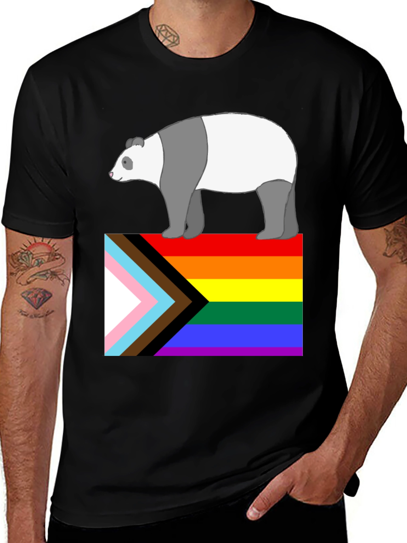 Variant 26 of Pride Panda Graphic T-Shirt