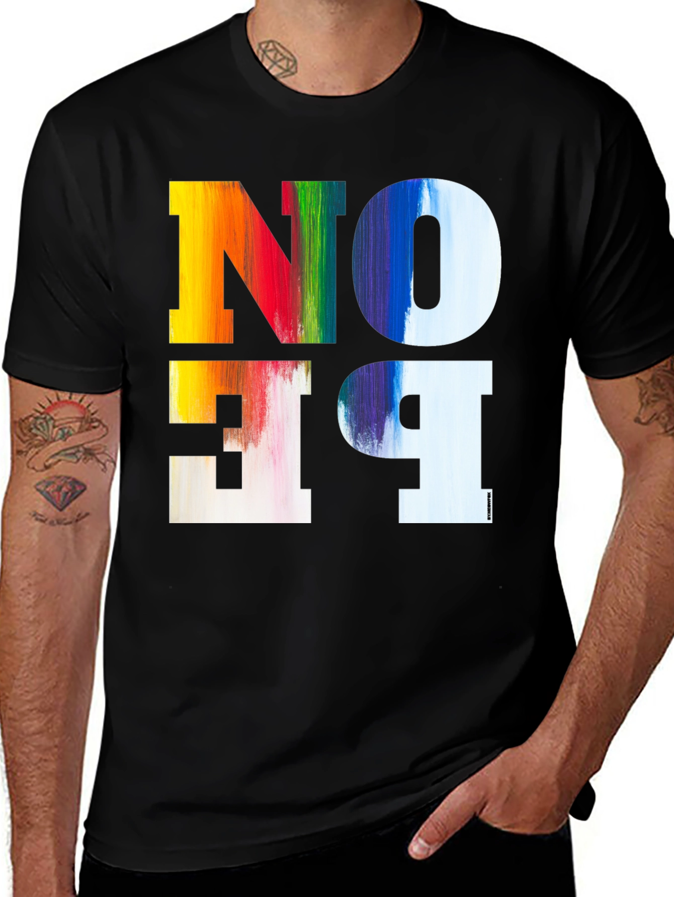 Colorful No Be T-Shirt