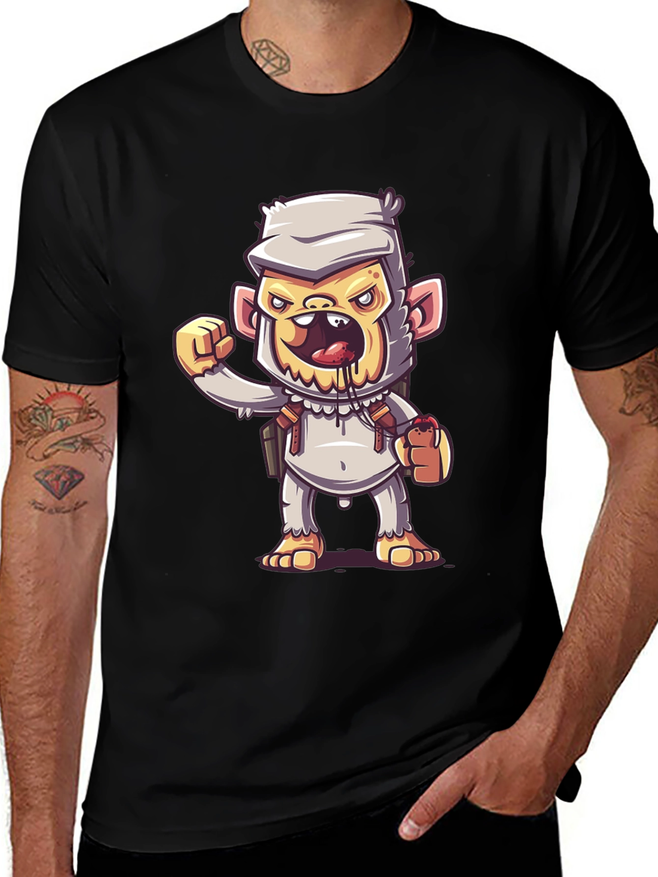 Variant 13 of Cartoon Monkey Graphic Tee