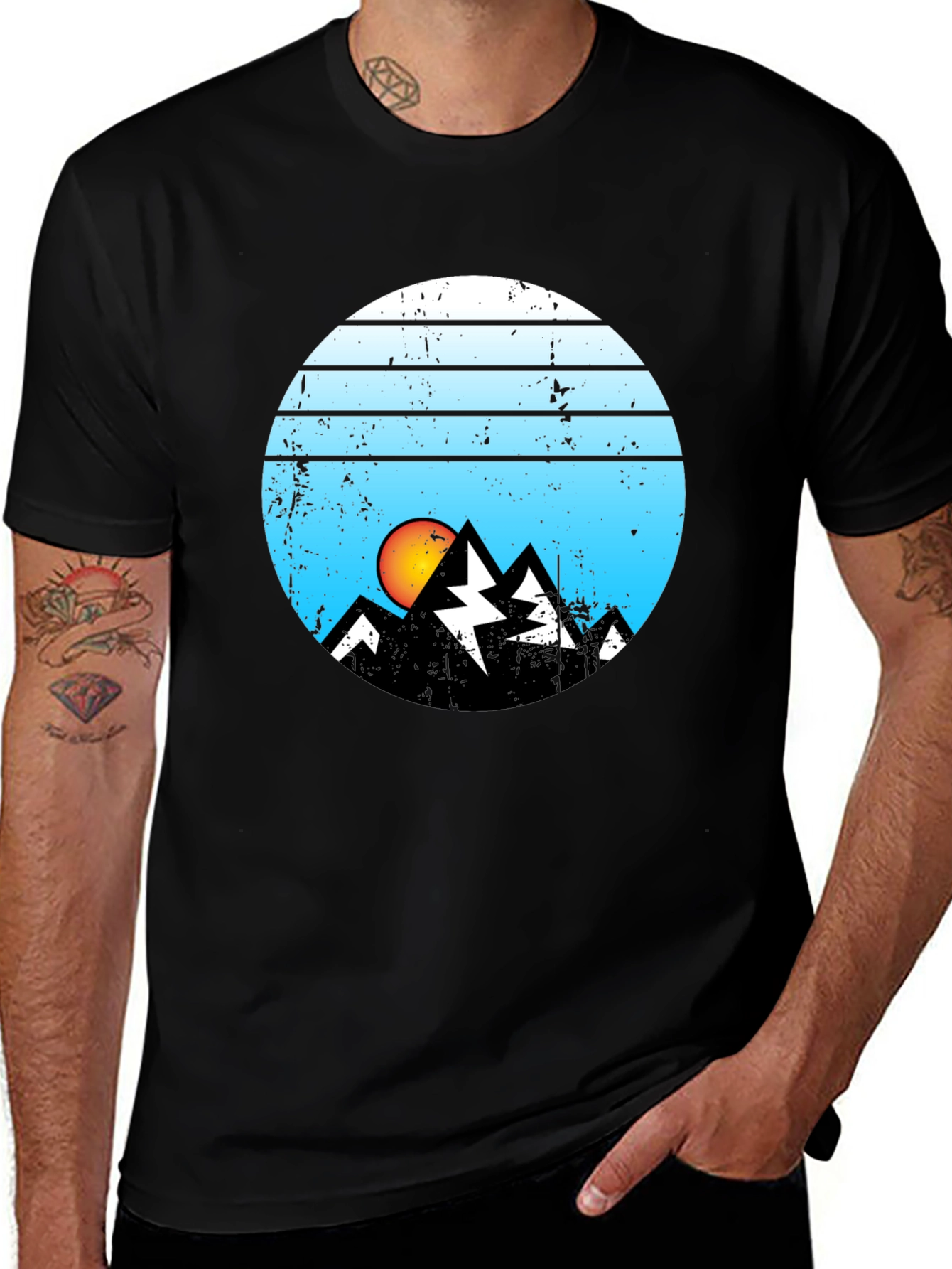 Variant 21 of Mountain Sunset Graphic Tee